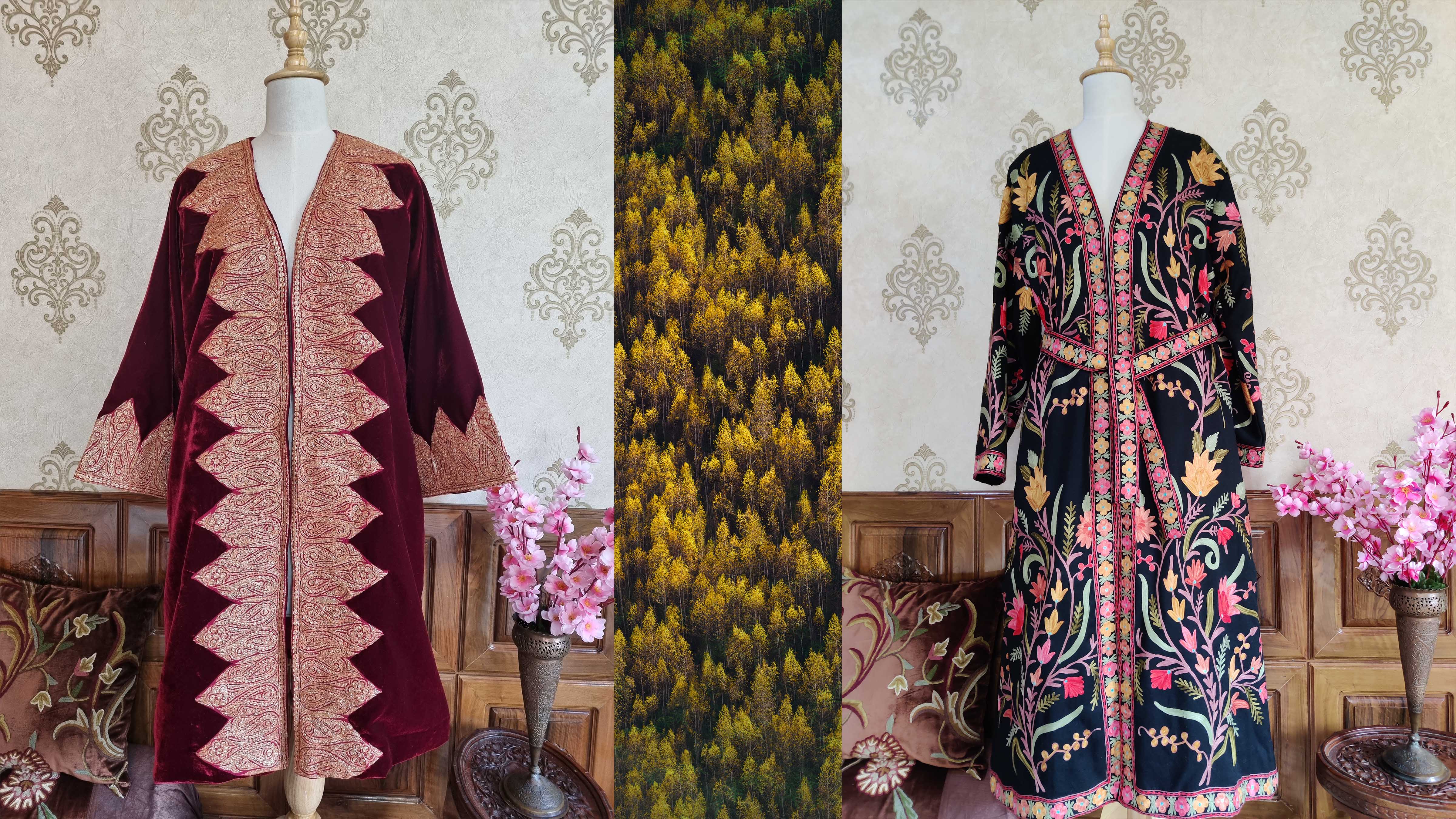 Kashmiri embroidery dresses hotsell