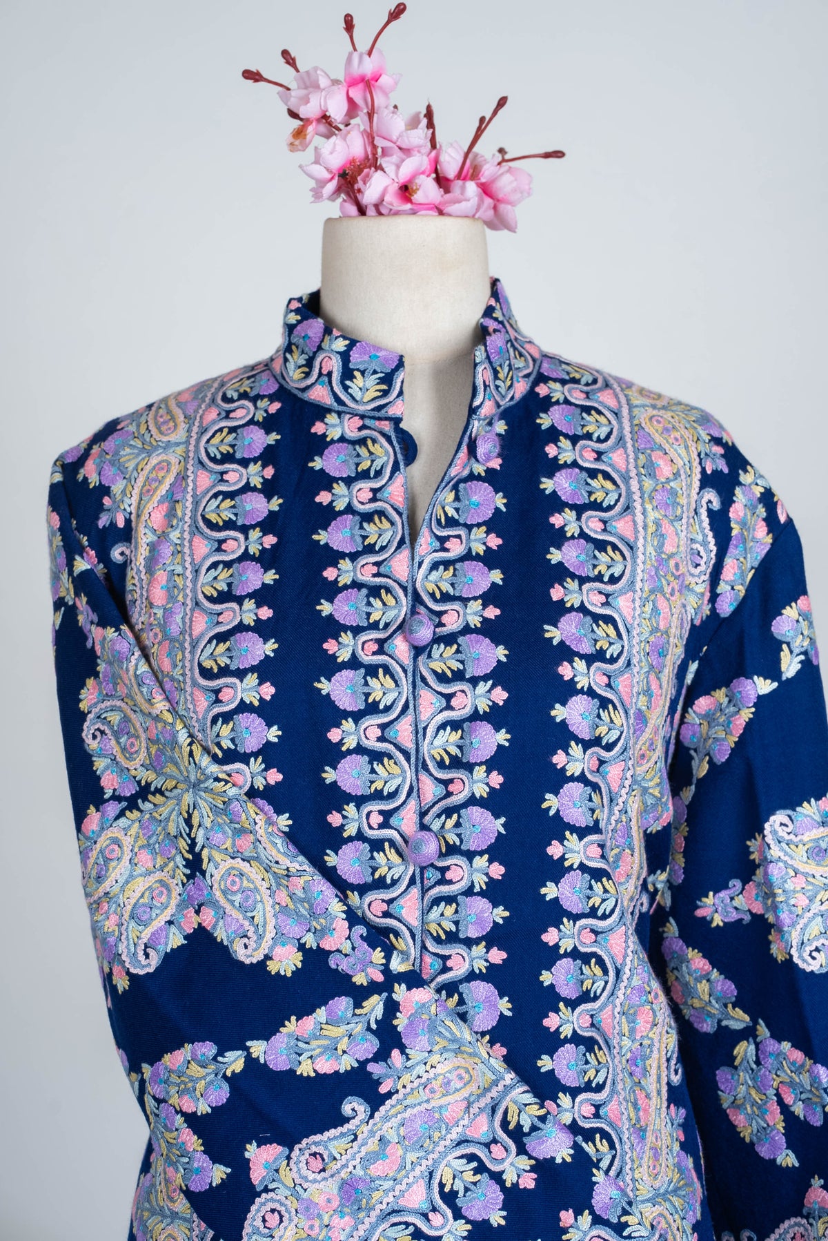 Royal Garden Aari Hand Embroidered Long Jacket