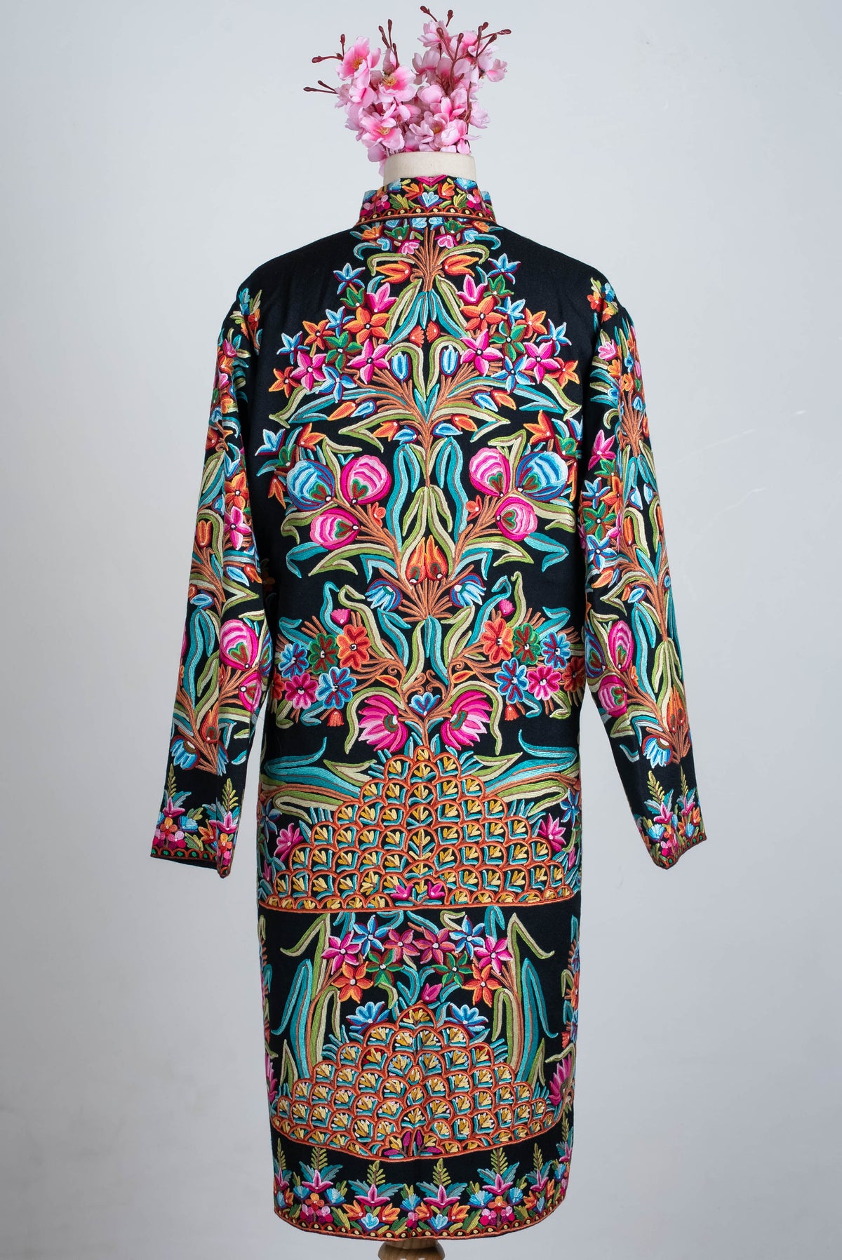 Jewel Garden Aari Hand Embroidered Long Jacket