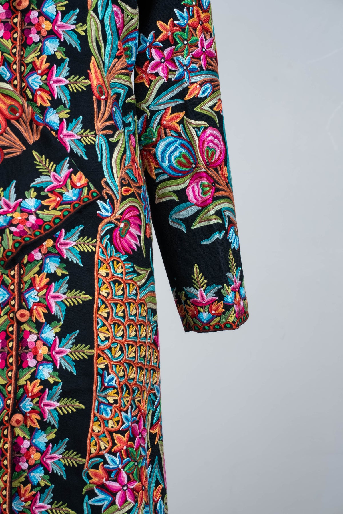 Jewel Garden Aari Hand Embroidered Long Jacket
