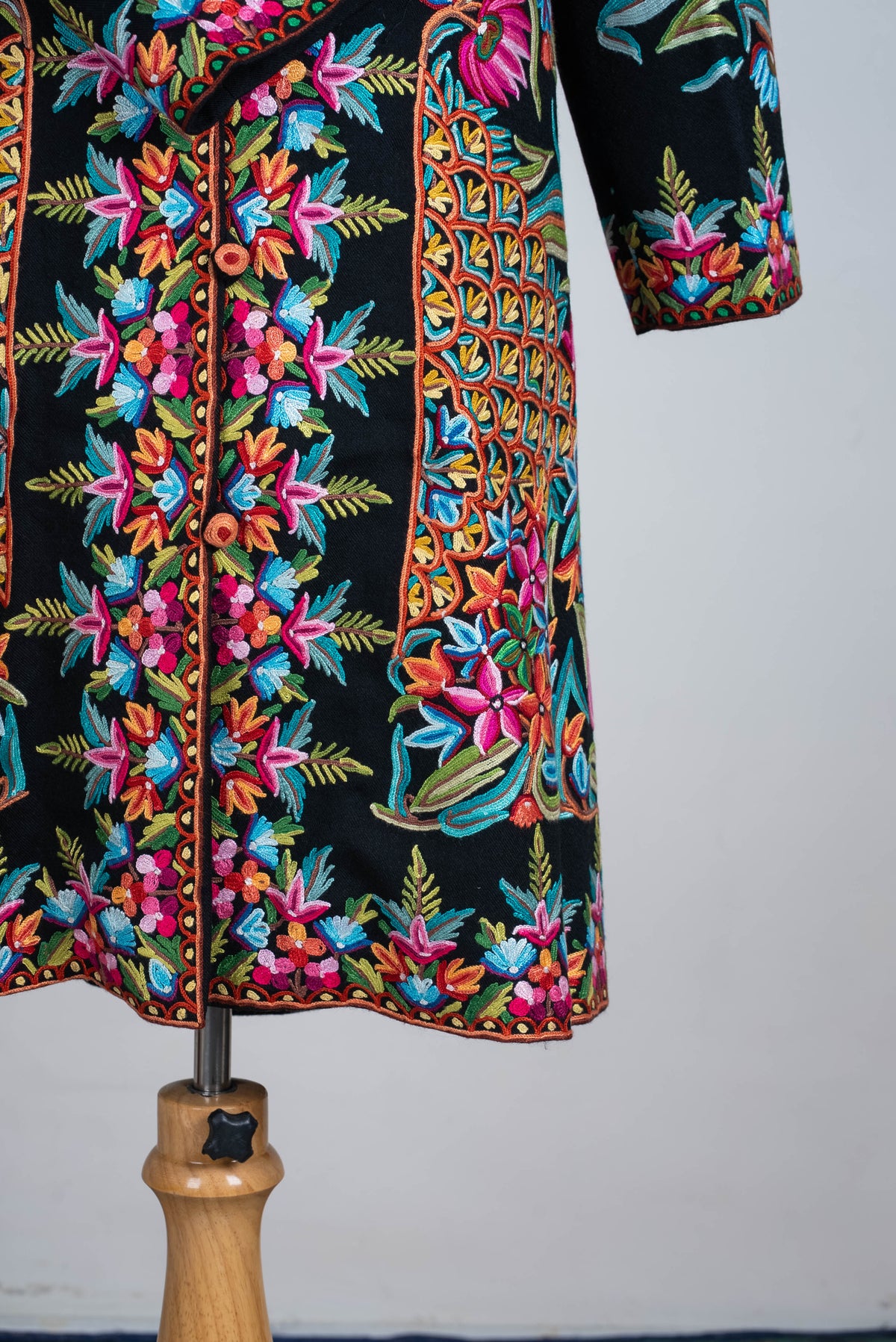 Jewel Garden Aari Hand Embroidered Long Jacket