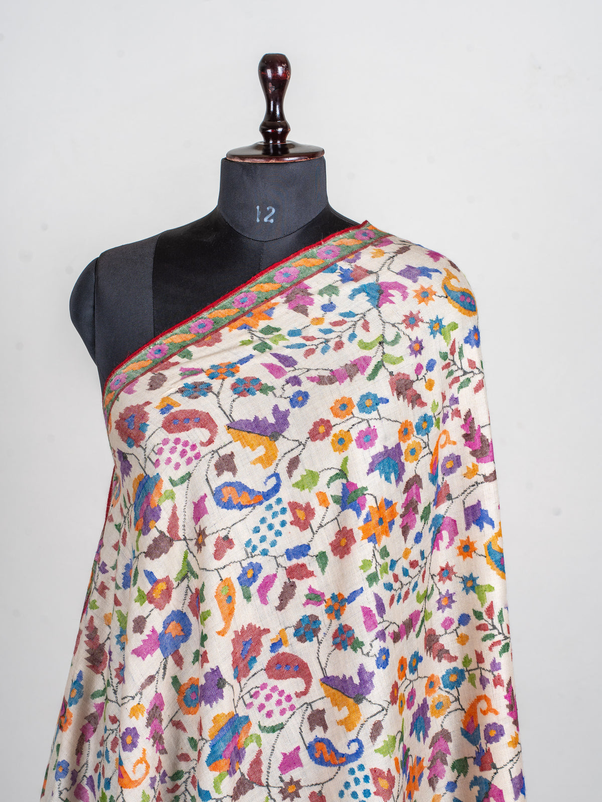 Garden of Kashmir Pure Pashmina Hand Woven Kani Shawl