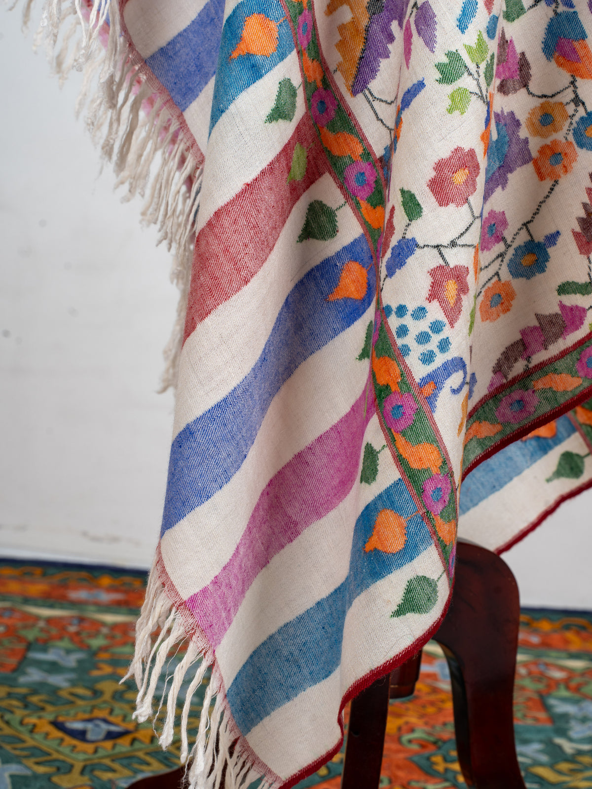 Garden of Kashmir Pure Pashmina Hand Woven Kani Shawl