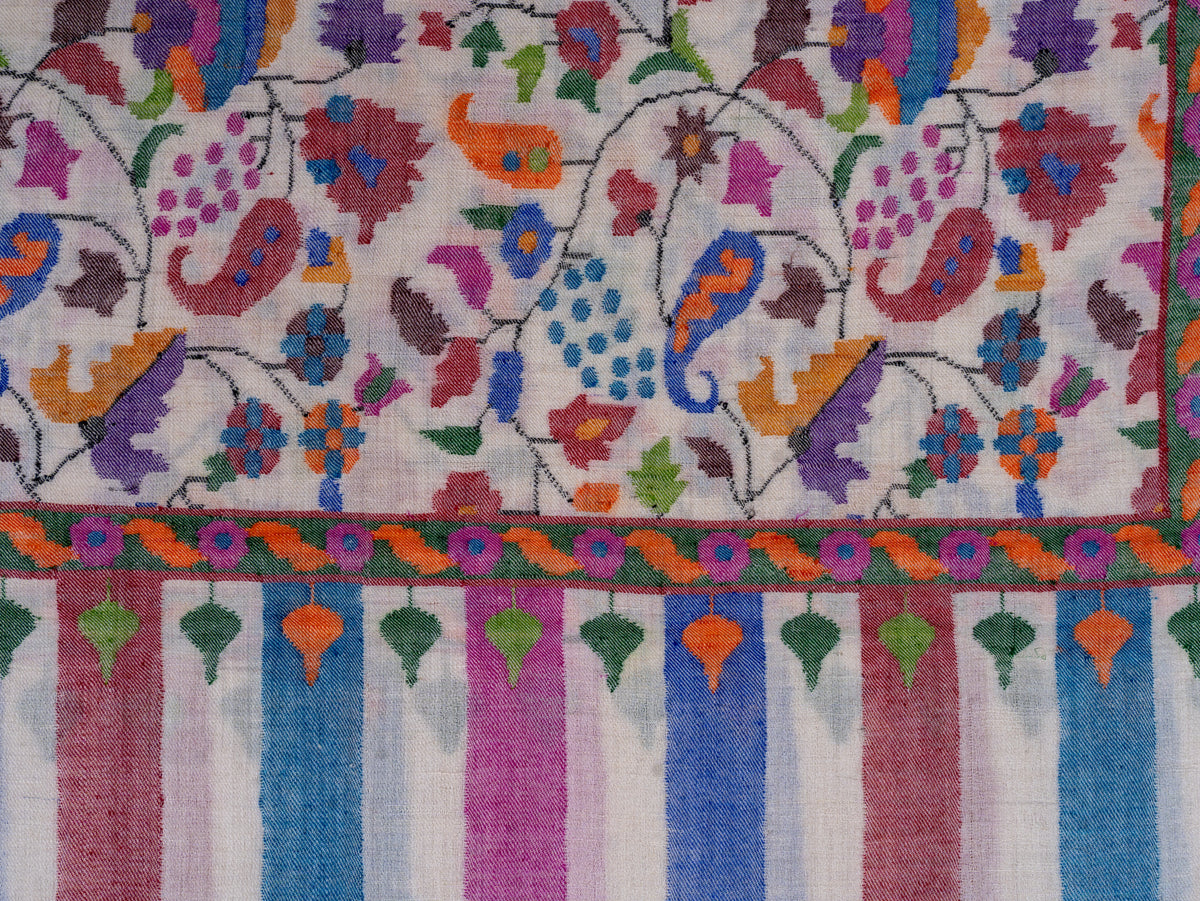 Garden of Kashmir Pure Pashmina Hand Woven Kani Shawl