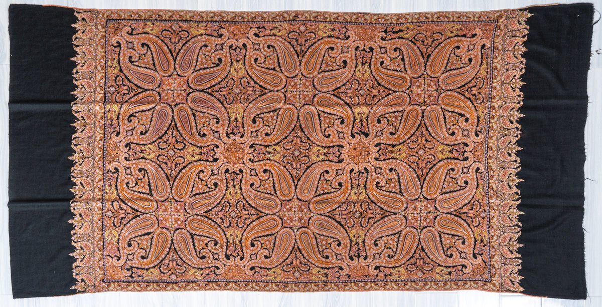 Pure Silk Embroidered Pure Pashmina Shawl