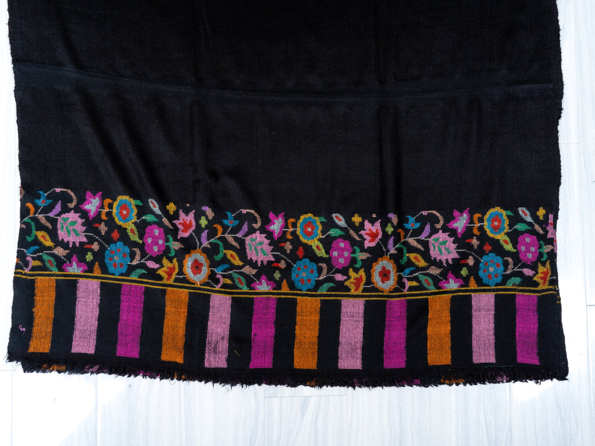 Noir Garden Hand Woven Kani Pure Pashmina Shawl