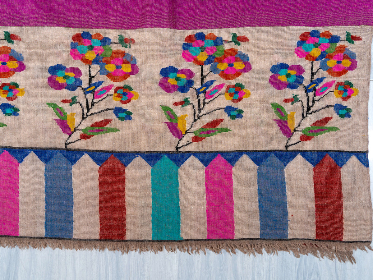 Magenta Whisper Pure Pashmina Hand Woven Kani Shawl