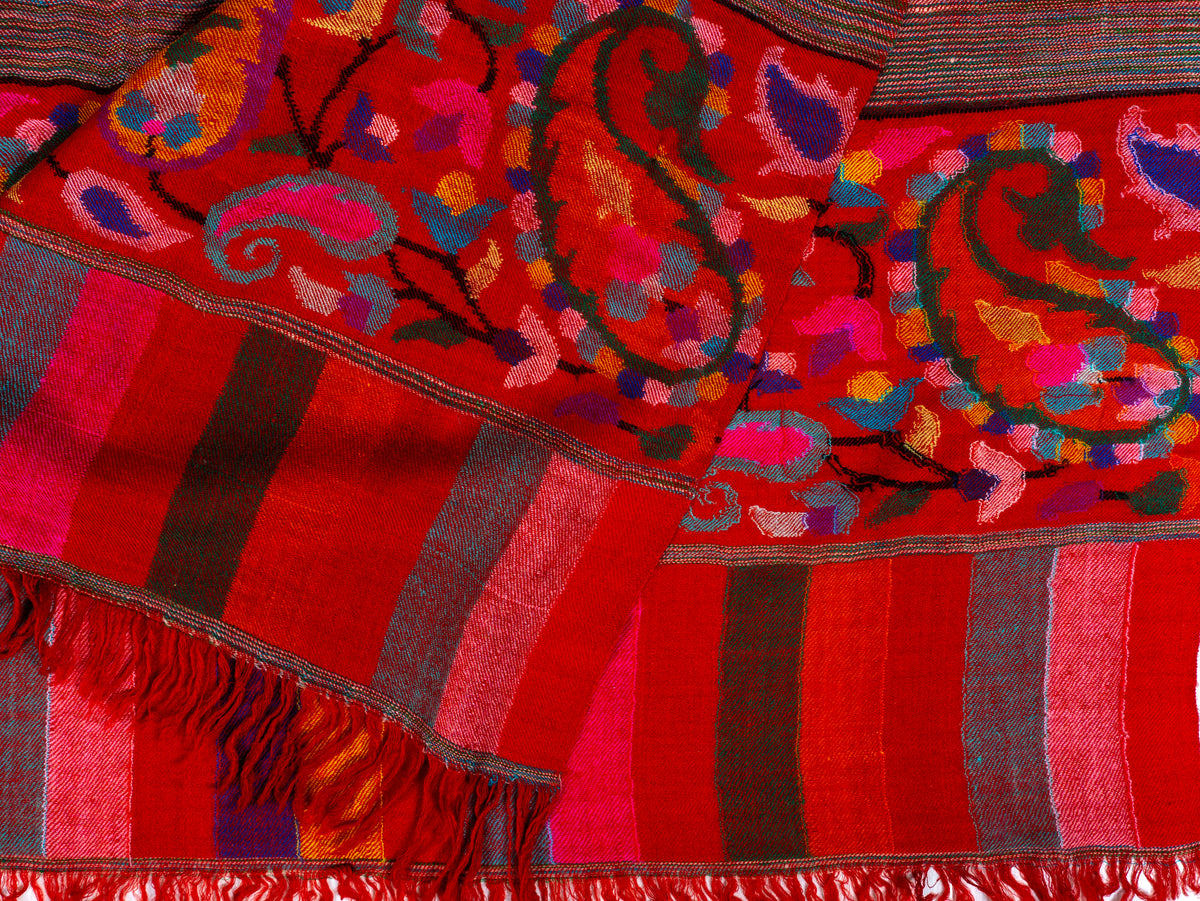 Ember Weave Hand Woven Kani Pure Pashmina Shawl