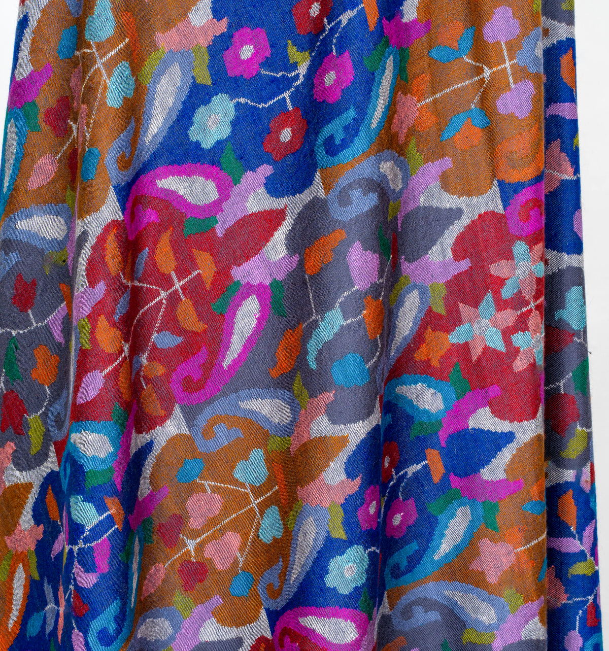 2.5 Yards Painted Reverie Hand Woven Kani Pure Pashmina Shawl