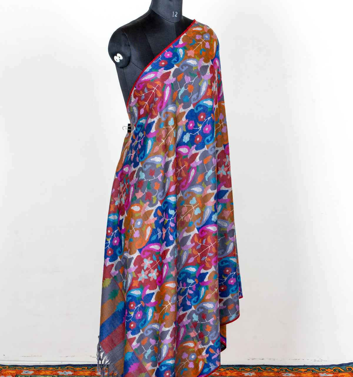 2.5 Yards Painted Reverie Hand Woven Kani Pure Pashmina Shawl