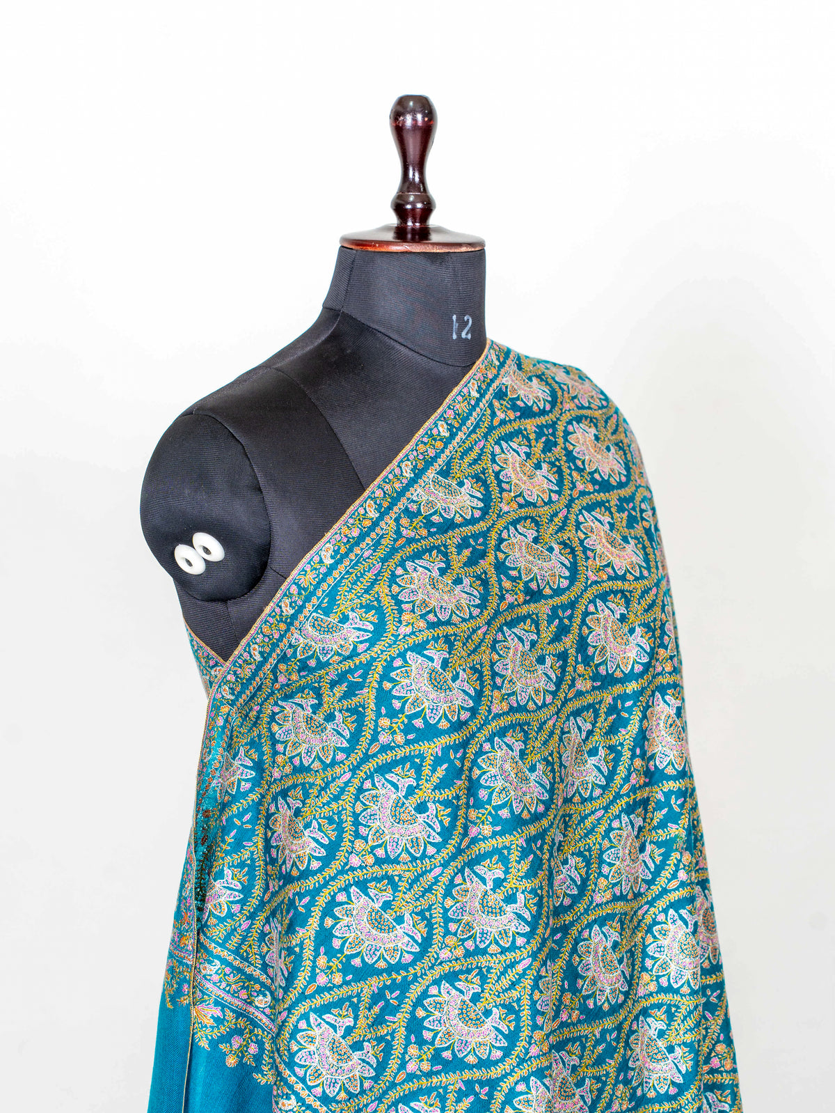 Pure Silk Embroidered Pure Pashmina Shawl