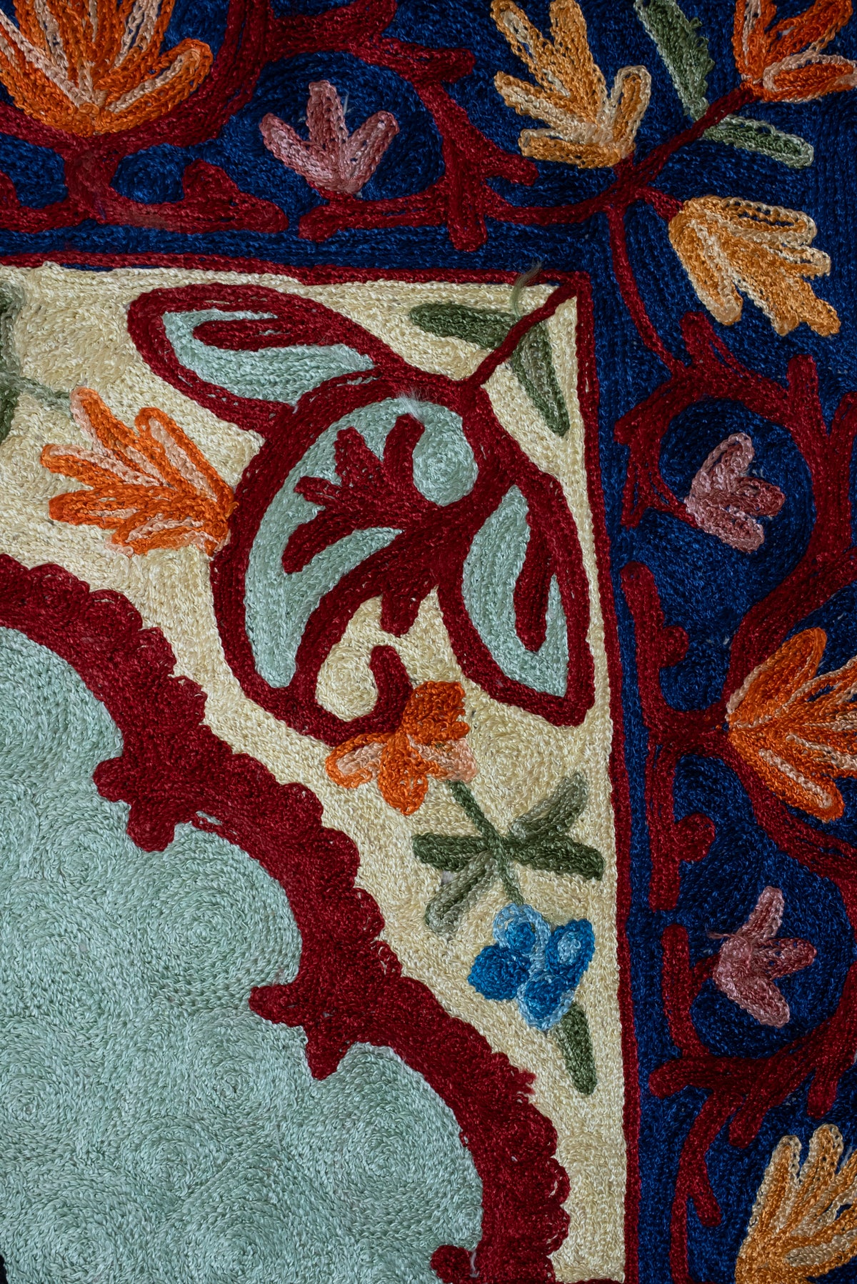 Royal Garden Dome: Hand Embroidered Jainimaz (Prayer Mat)