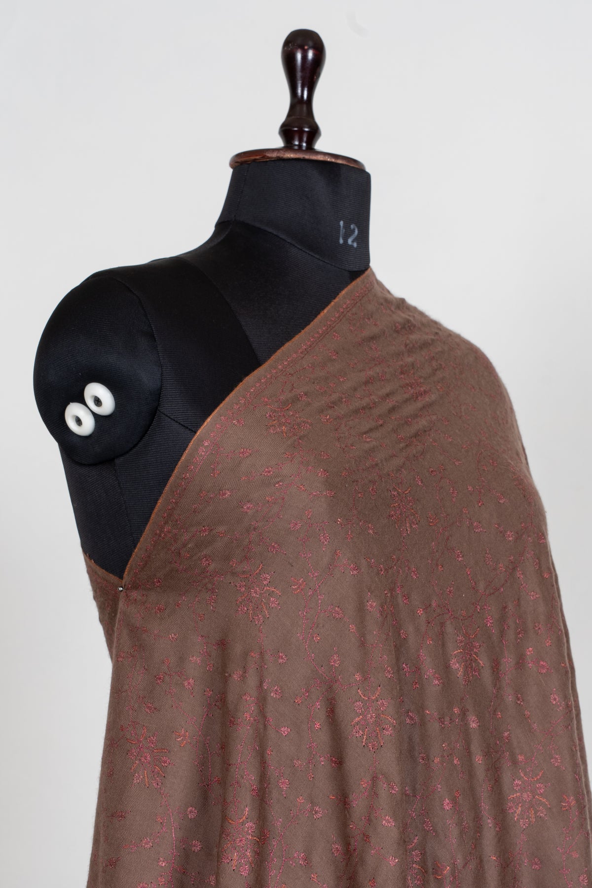 3 yards Pure silk embroidered Pure Pashmina Shawl