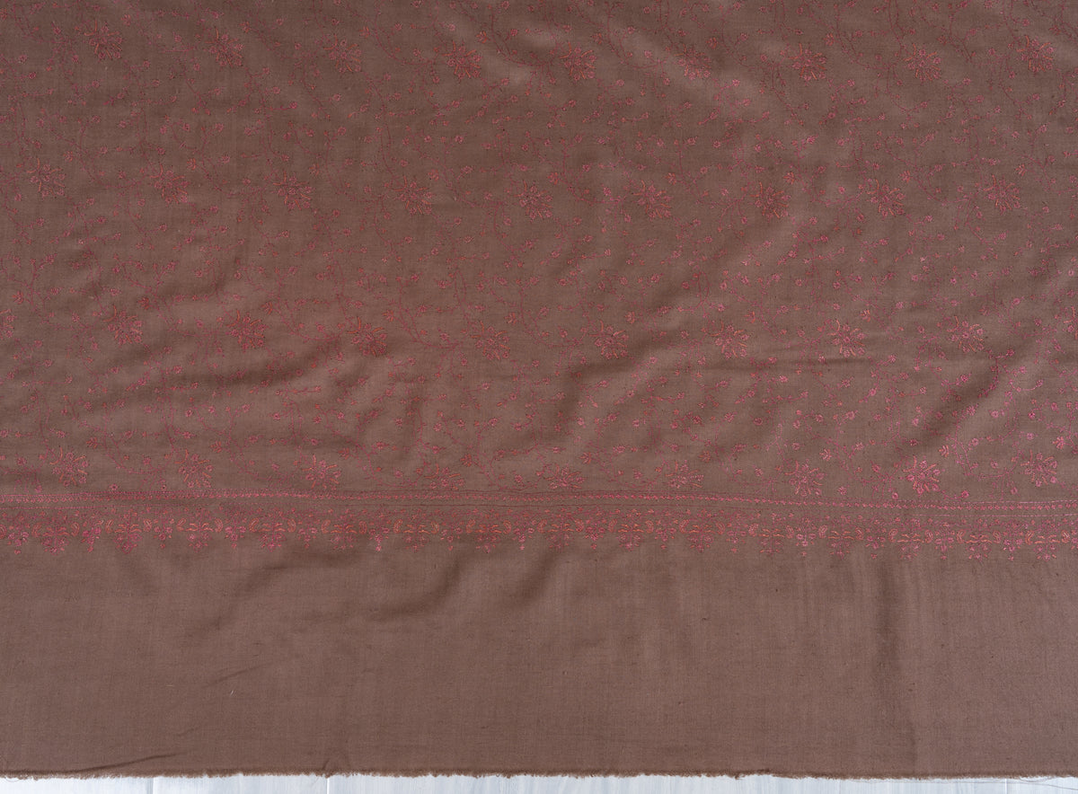 3 yards Pure silk embroidered Pure Pashmina Shawl