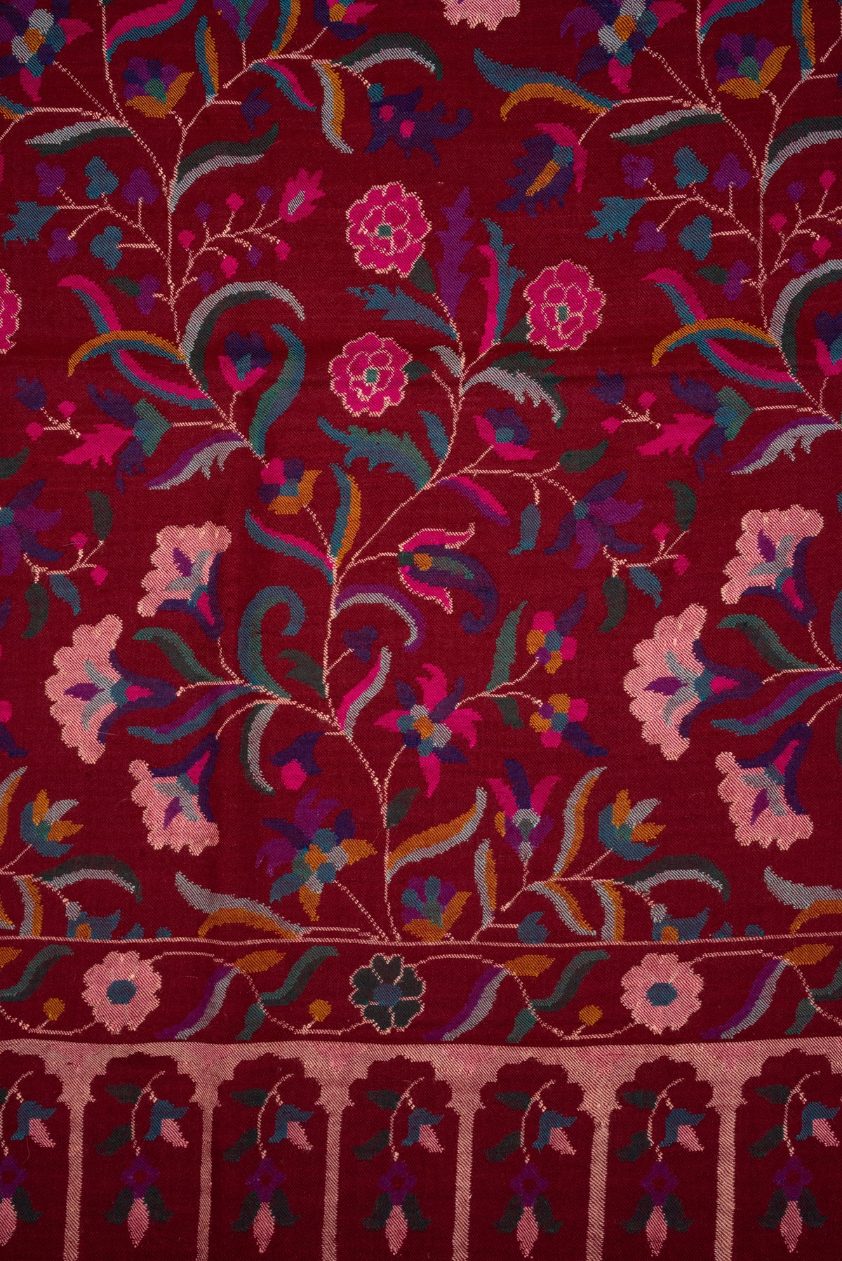 2.5 yards Kani Pure Pashmina Hand Woven Shawl
