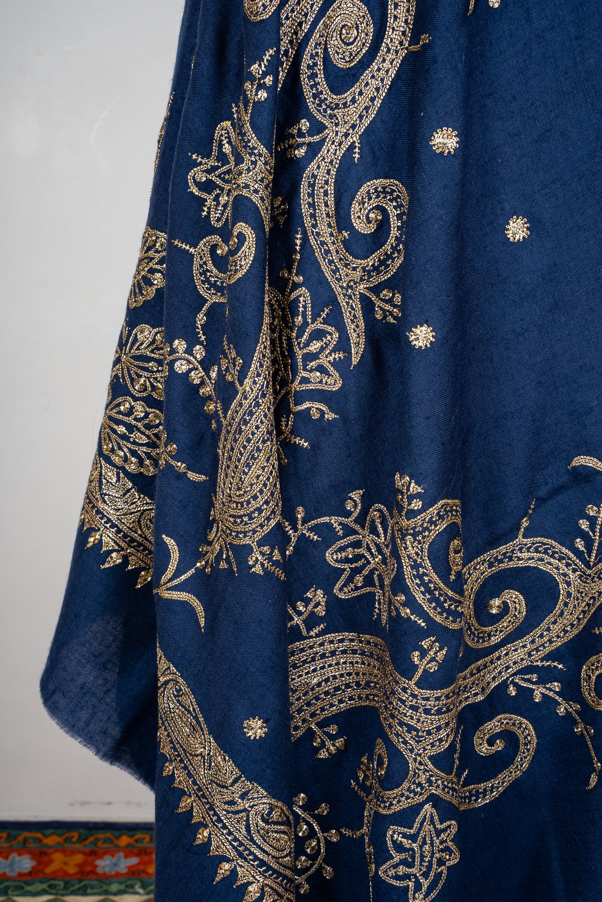 Tilla Hand Embroidered Pure Pashmina Shawl