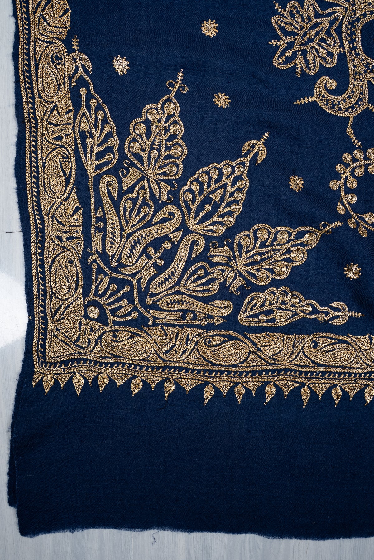 Tilla Hand Embroidered Pure Pashmina Shawl
