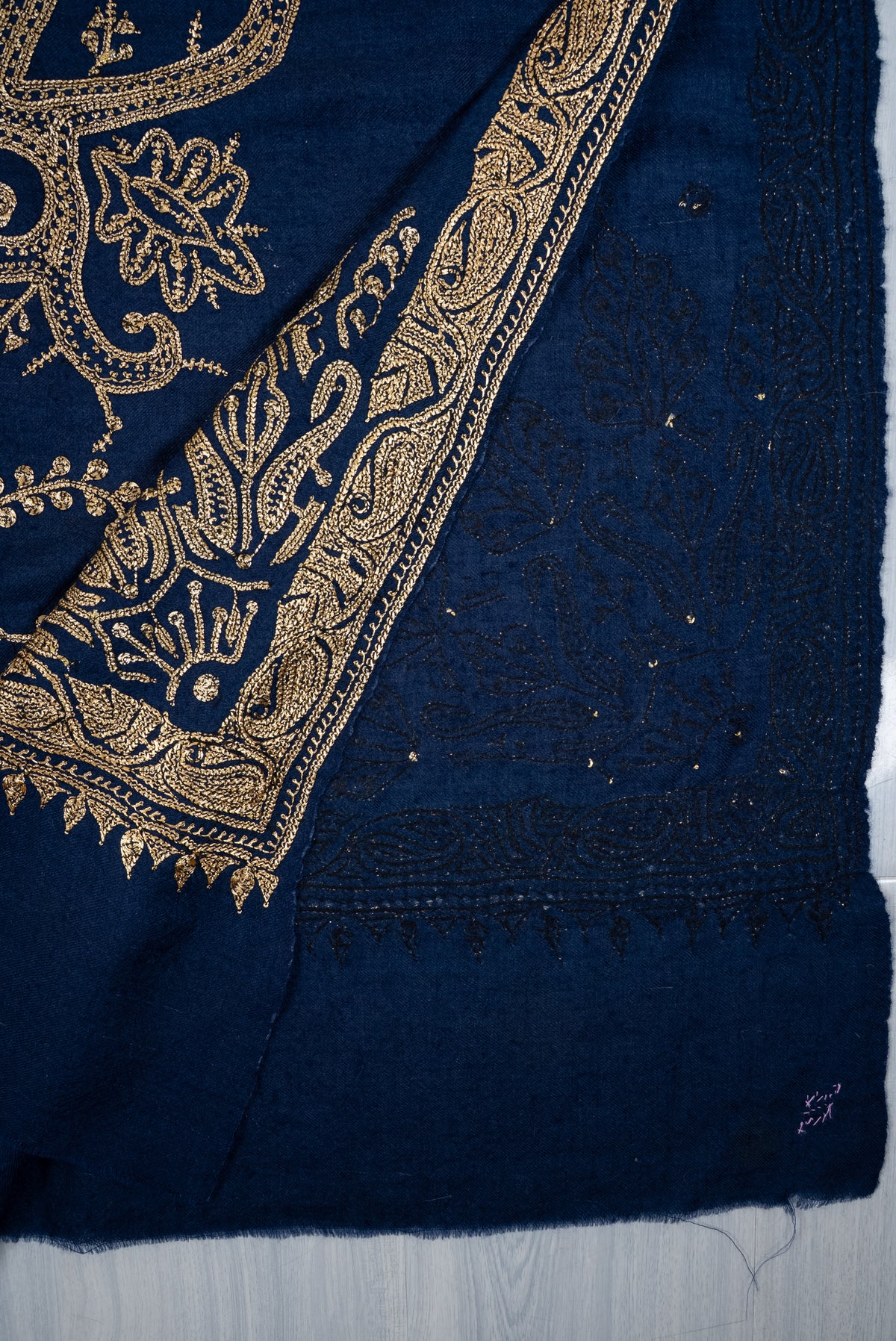 Tilla Hand Embroidered Pure Pashmina Shawl