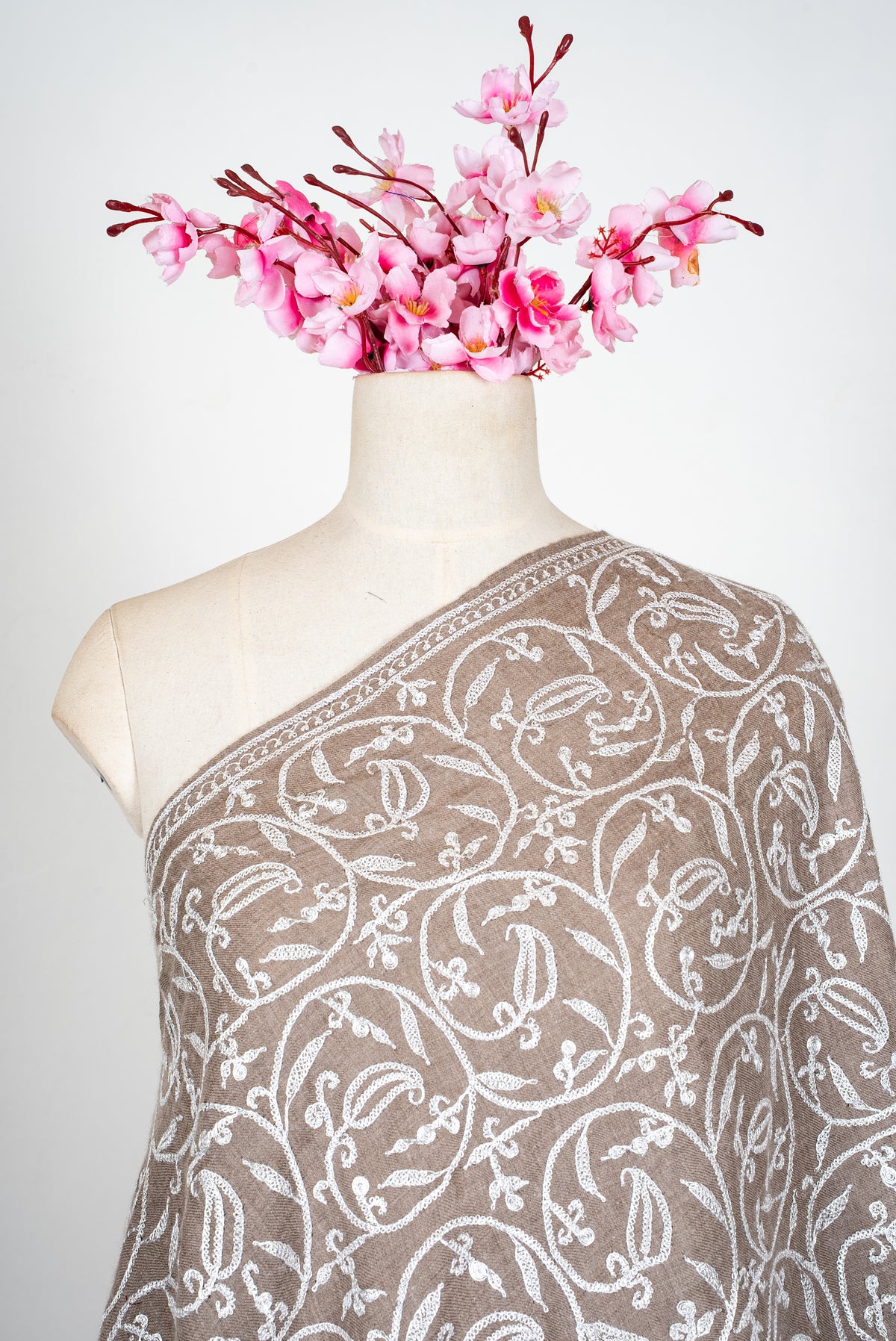 Tilla Hand Embroidered Pure Pashmina Shawl