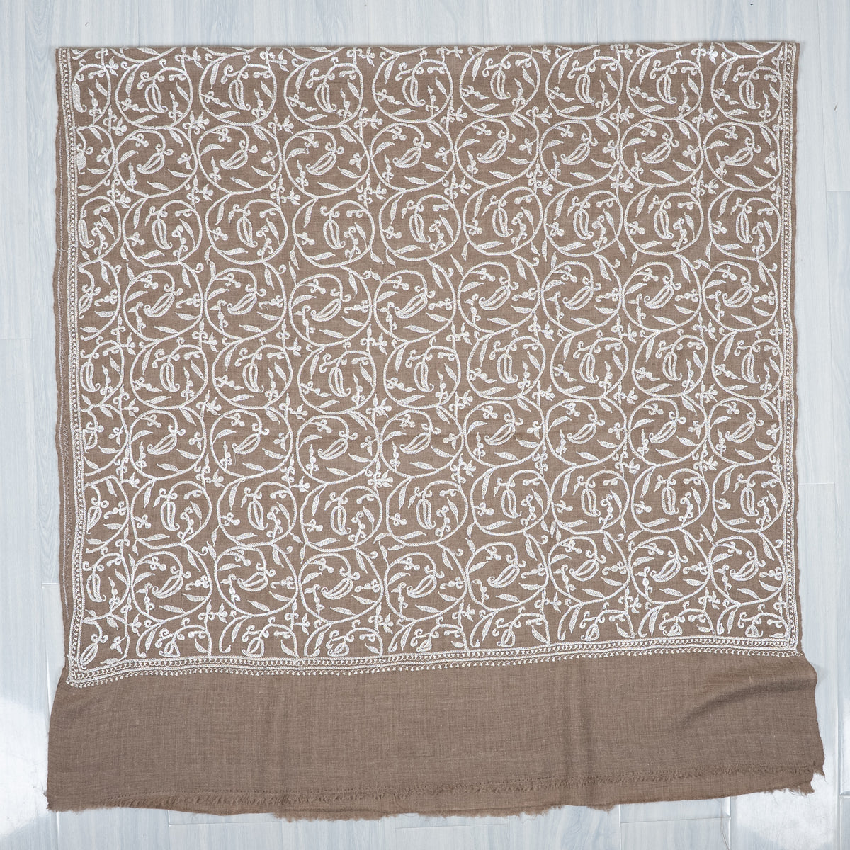 Tilla Hand Embroidered Pure Pashmina Shawl