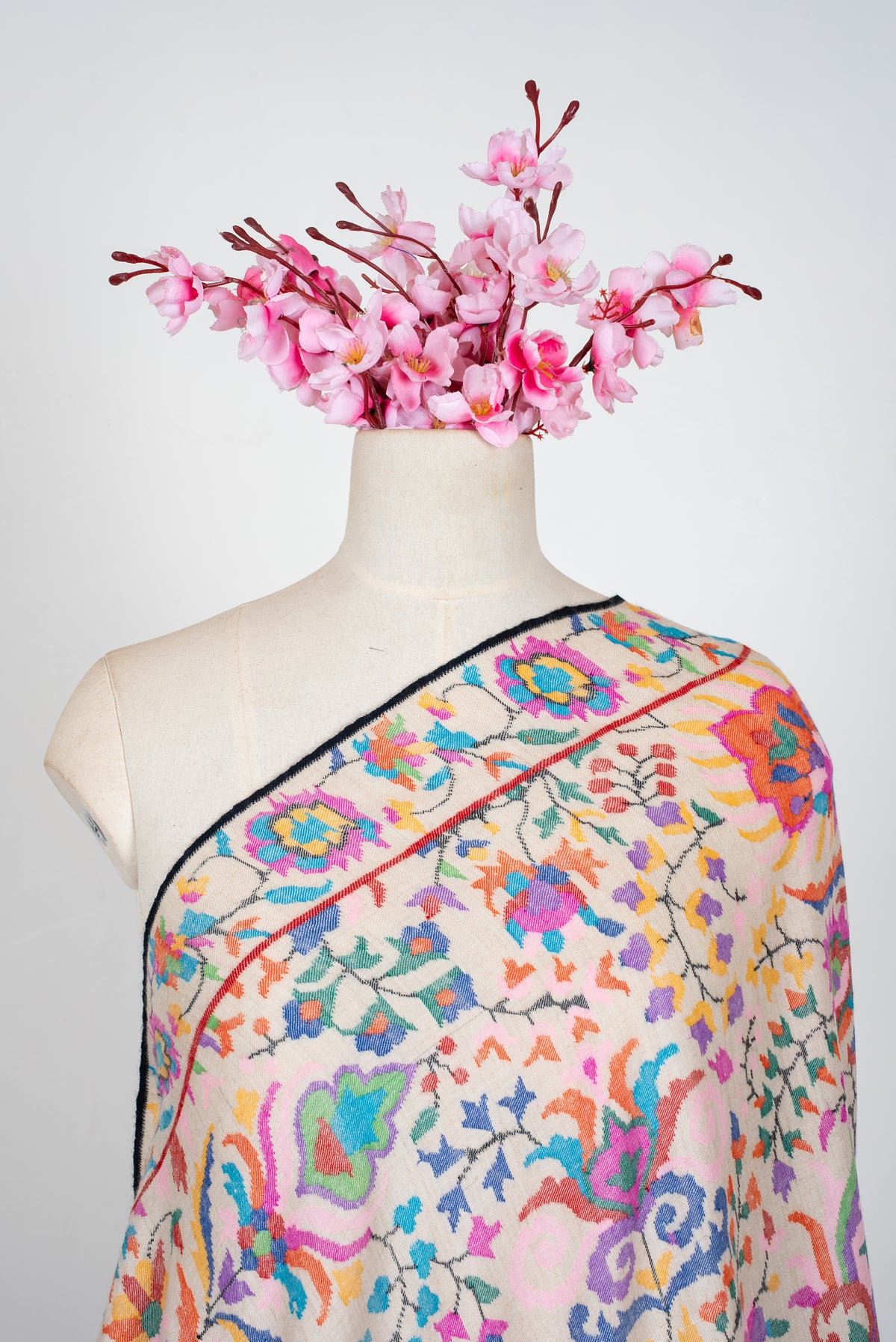 Kani Pure Pashmina Hand Woven Shawl