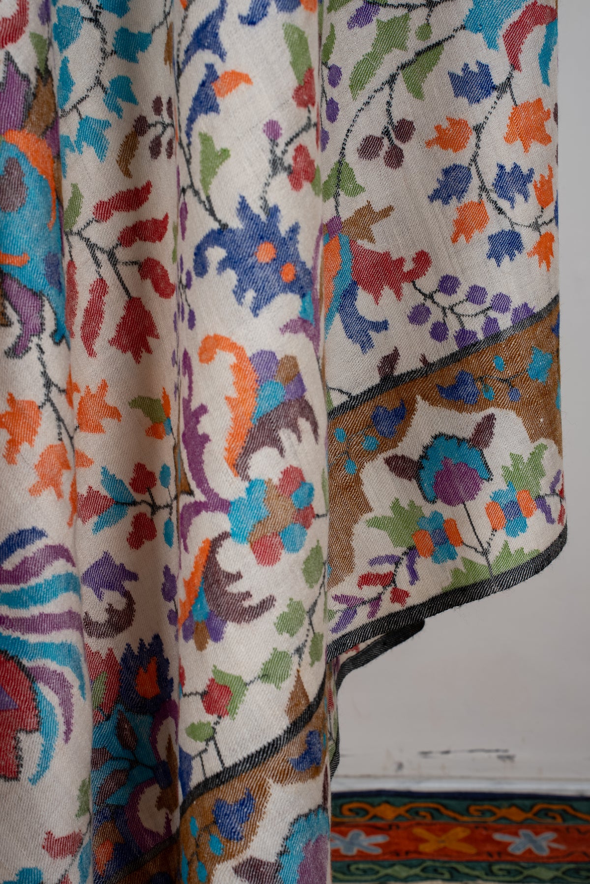 3 yards Kani Pure Pashmina Hand Woven Shawl