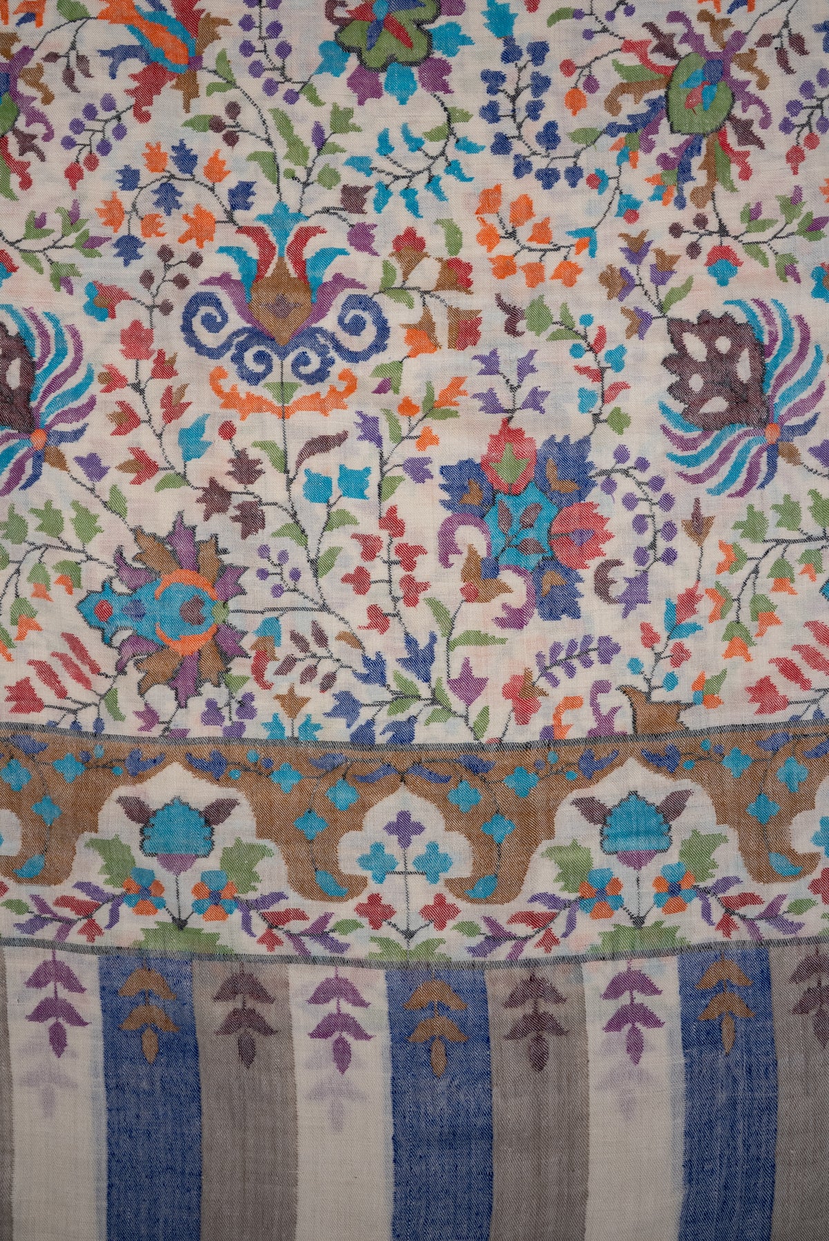 3 yards Kani Pure Pashmina Hand Woven Shawl