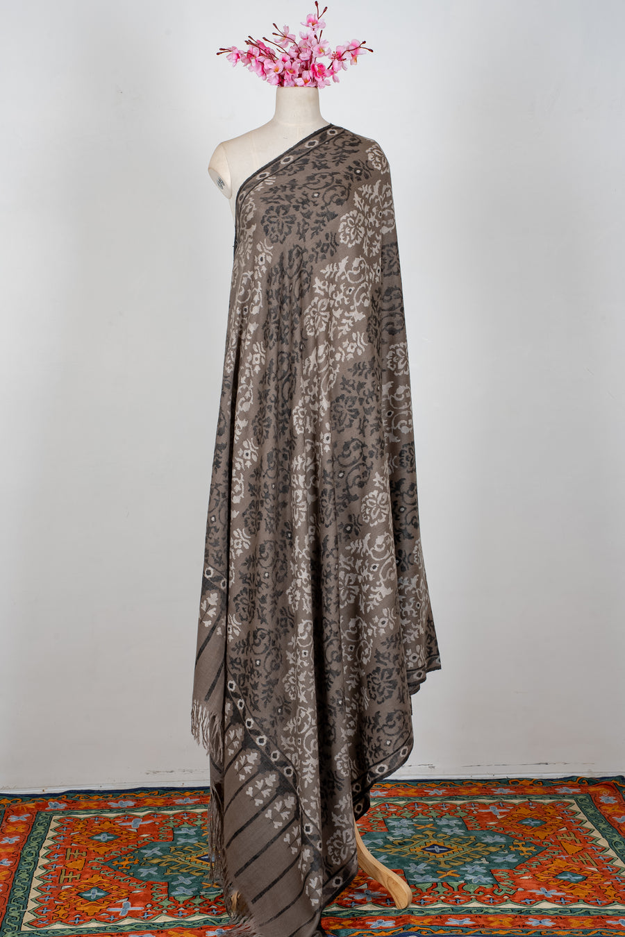 3 yards Kani Pure Pashmina Hand Woven Shawl