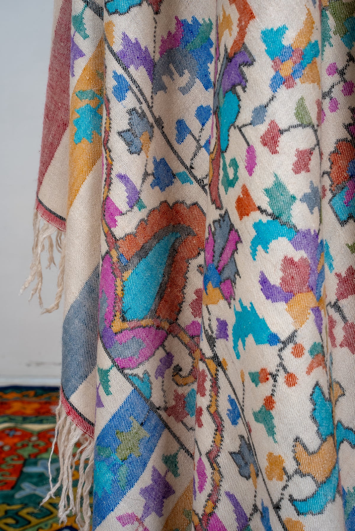 3 Yards Handwoven Kani Pashmina Shawl