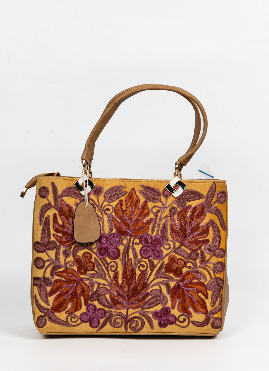 Kashmiri Amber – Aari Embroidery Shoulder Bag