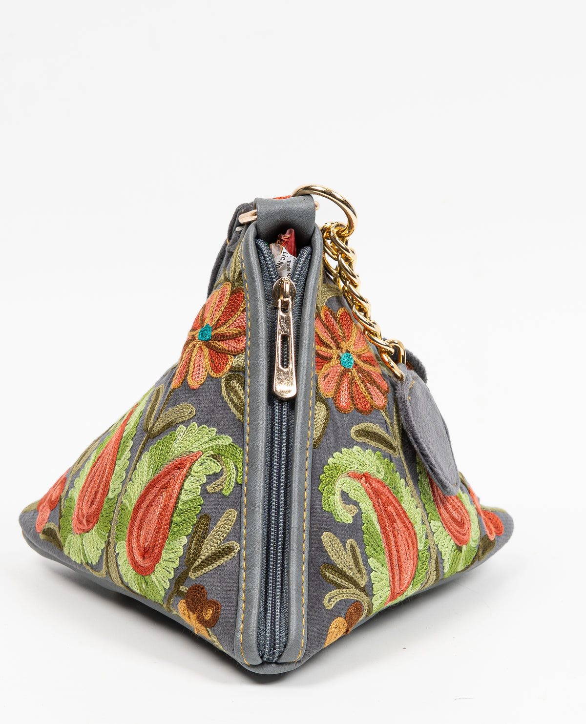 Sang-e-Moonga – Aari Embroidery Pyramid Bag