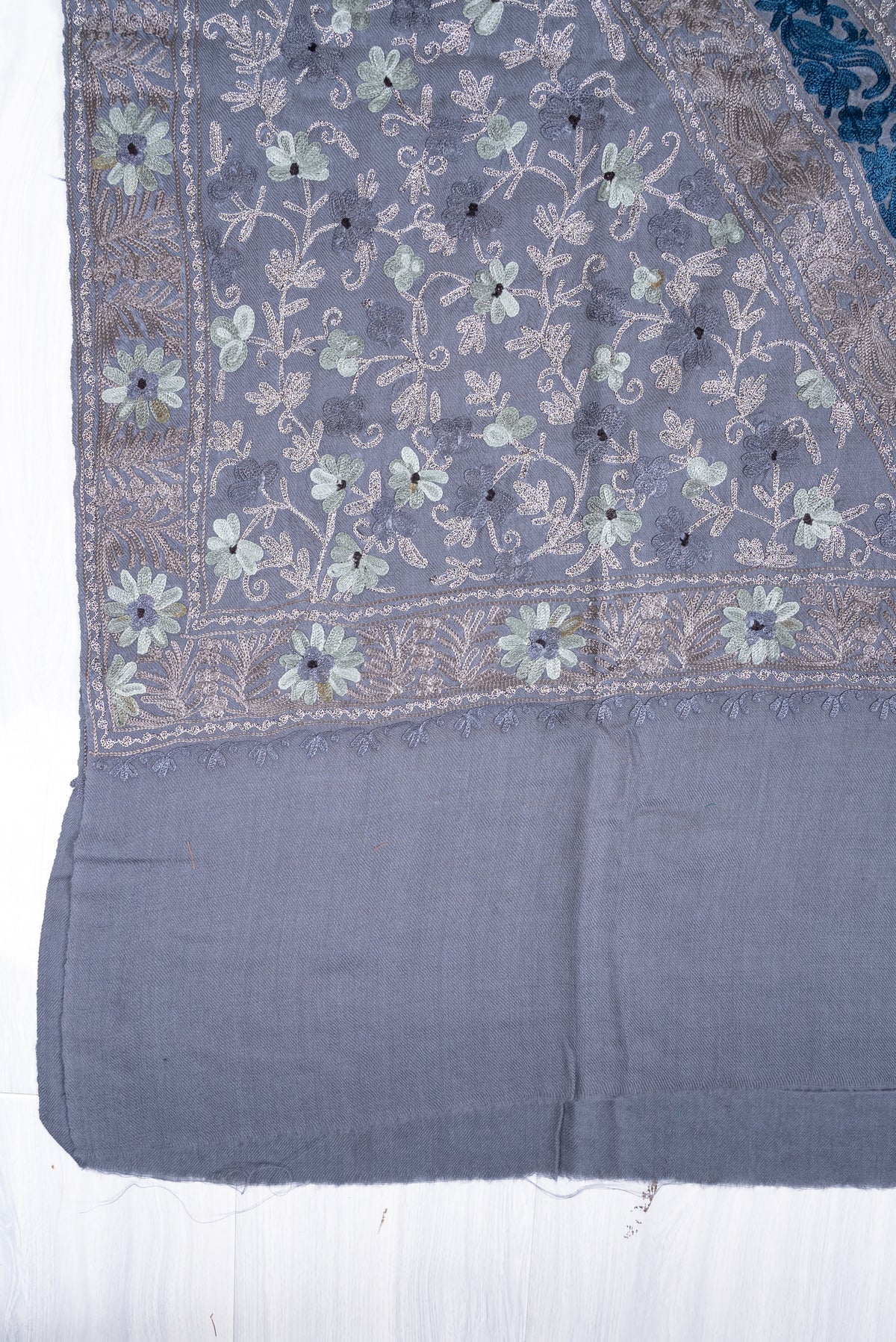 Moonstone Heritage Aari Machine Embroidered Shawl