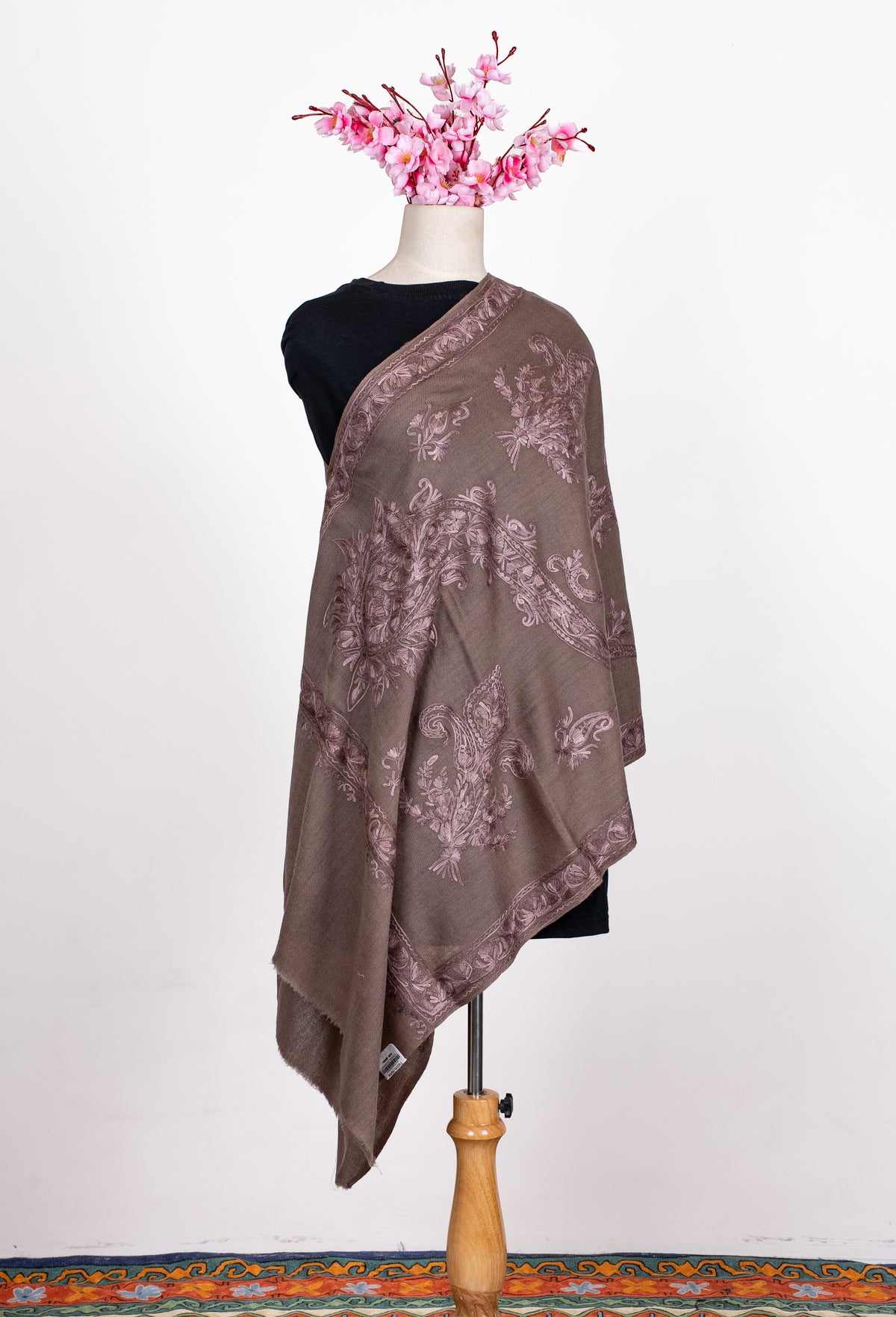 Desert Heirloom Aari Machine Embroidered Shawl