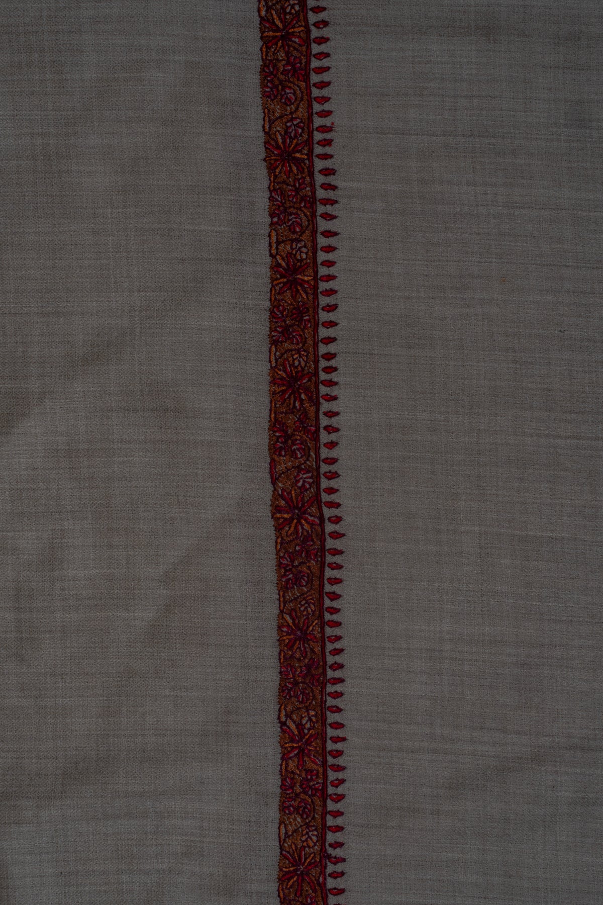 Sand Blush Classic Merino wool 2.5 Yards Sozni Hand Embroidered Shawl