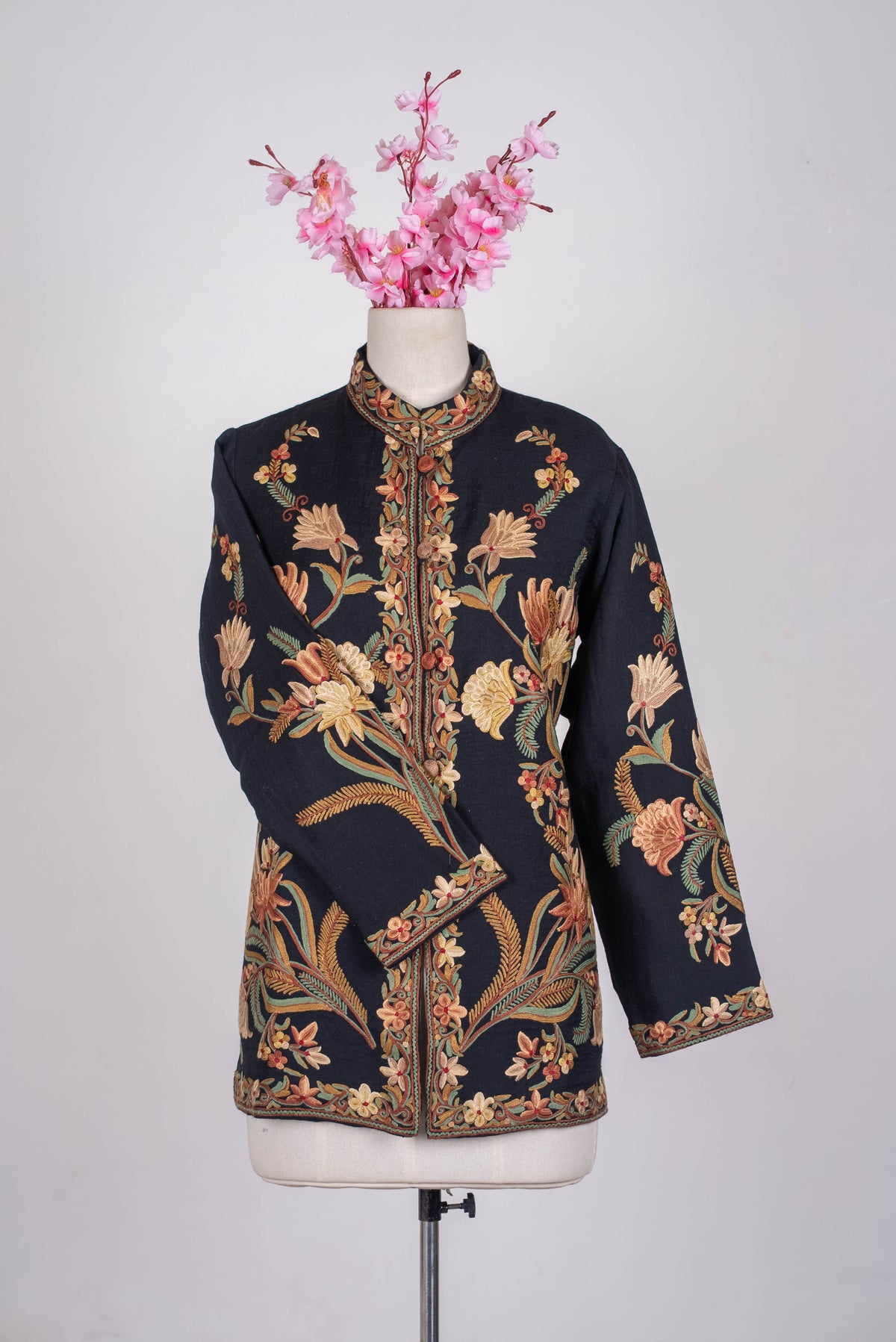 Antique Garden Aari Hand Embroidered Short Jacket