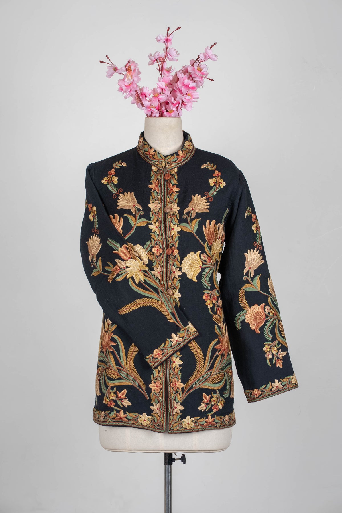 Antique Garden Aari Hand Embroidered Short Jacket