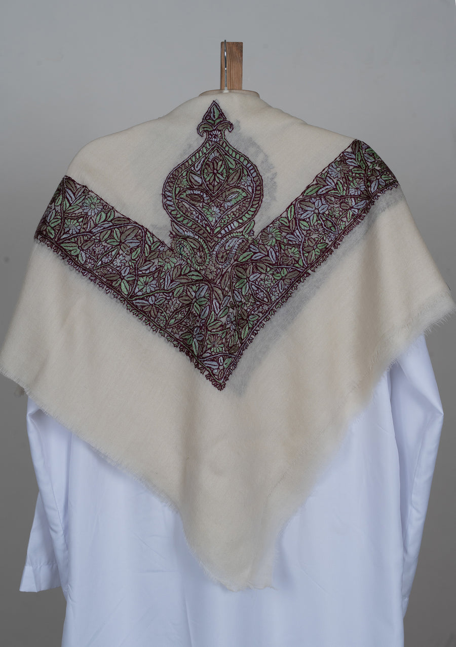 Meadow Bloom Rumal — Sozni Hand Embroidered