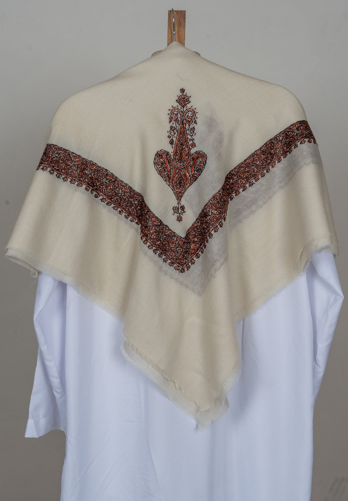Fern Enclave Rumal — Sozni Hand Embroidered