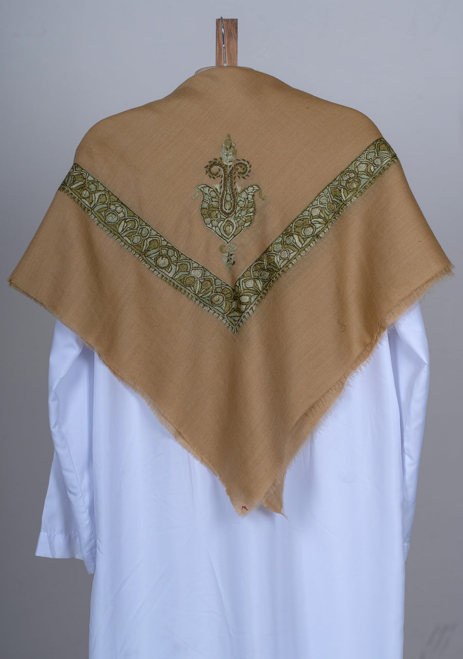 Desert Sage Rumal — Sozni Hand Embroidered