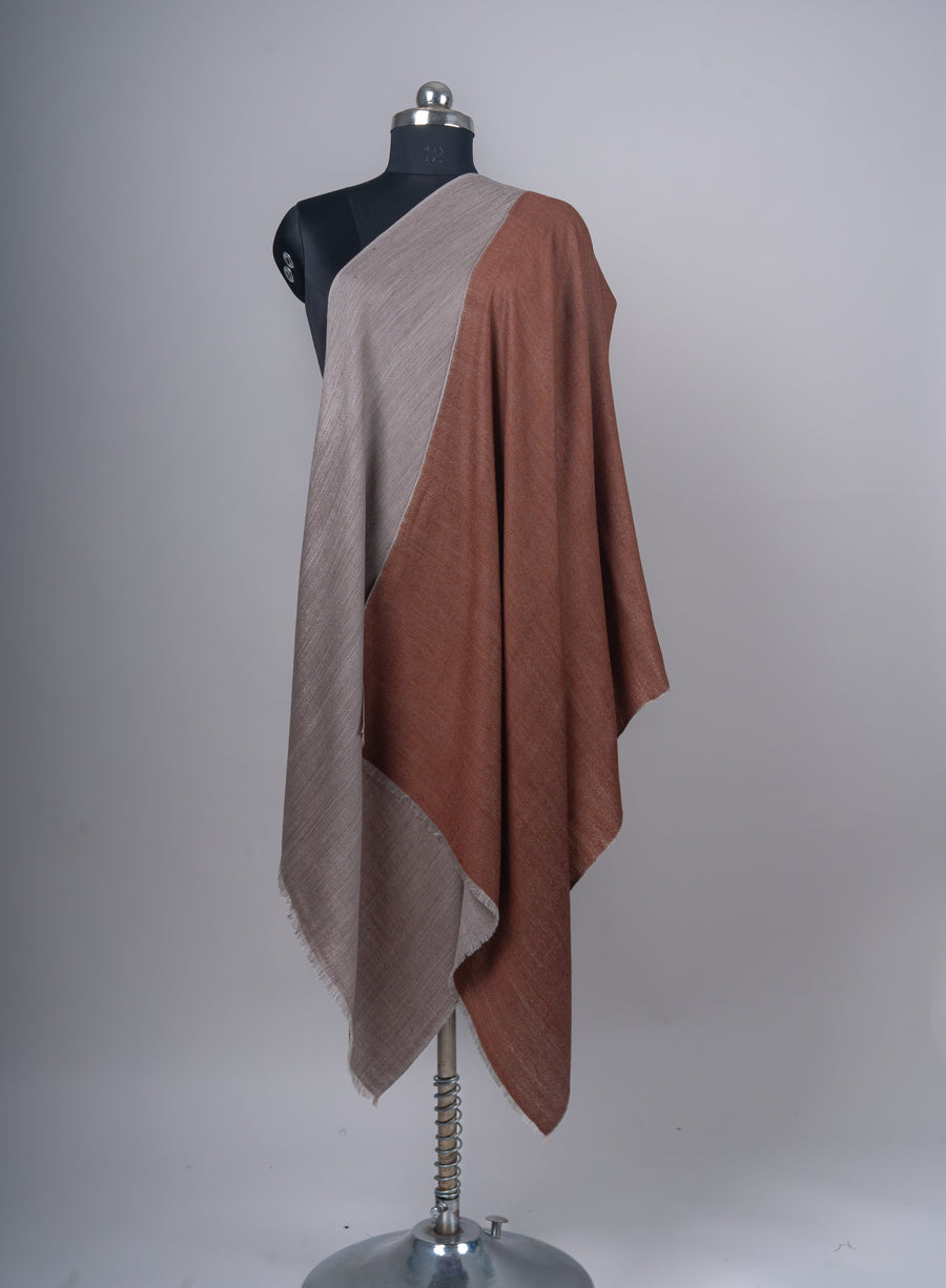 Rust Reverie Reversible Merino Wool Stole – Sehraa-e-Zameen