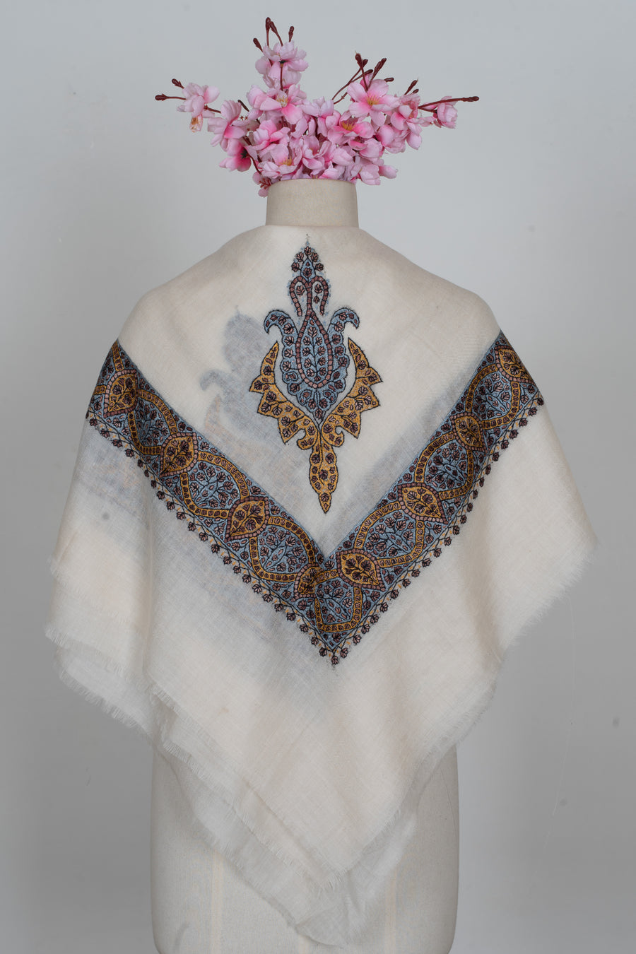 Zill-e-Neelam Hand-Embroidered Cashmere Men&