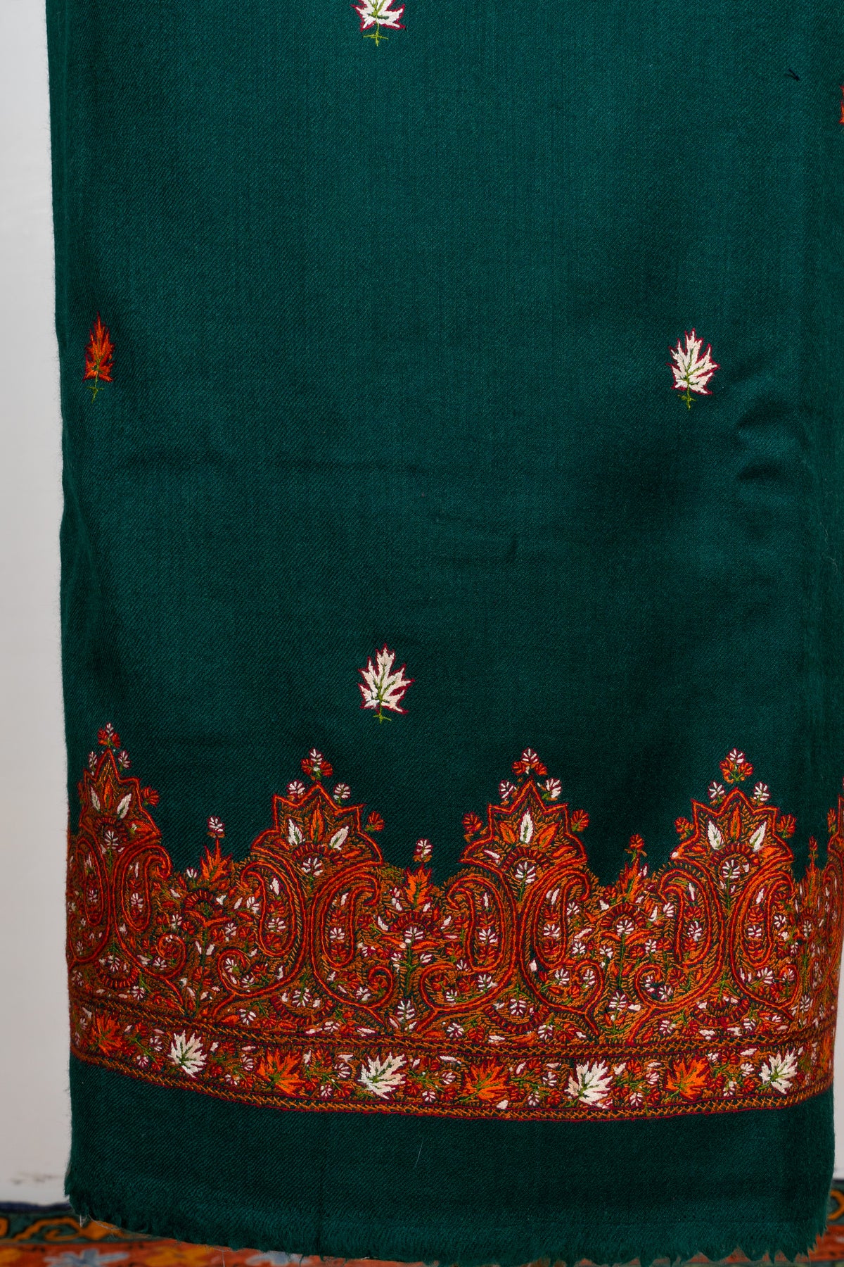 Emerald Grove Sozni Embroidered Suit in Wool Blend
