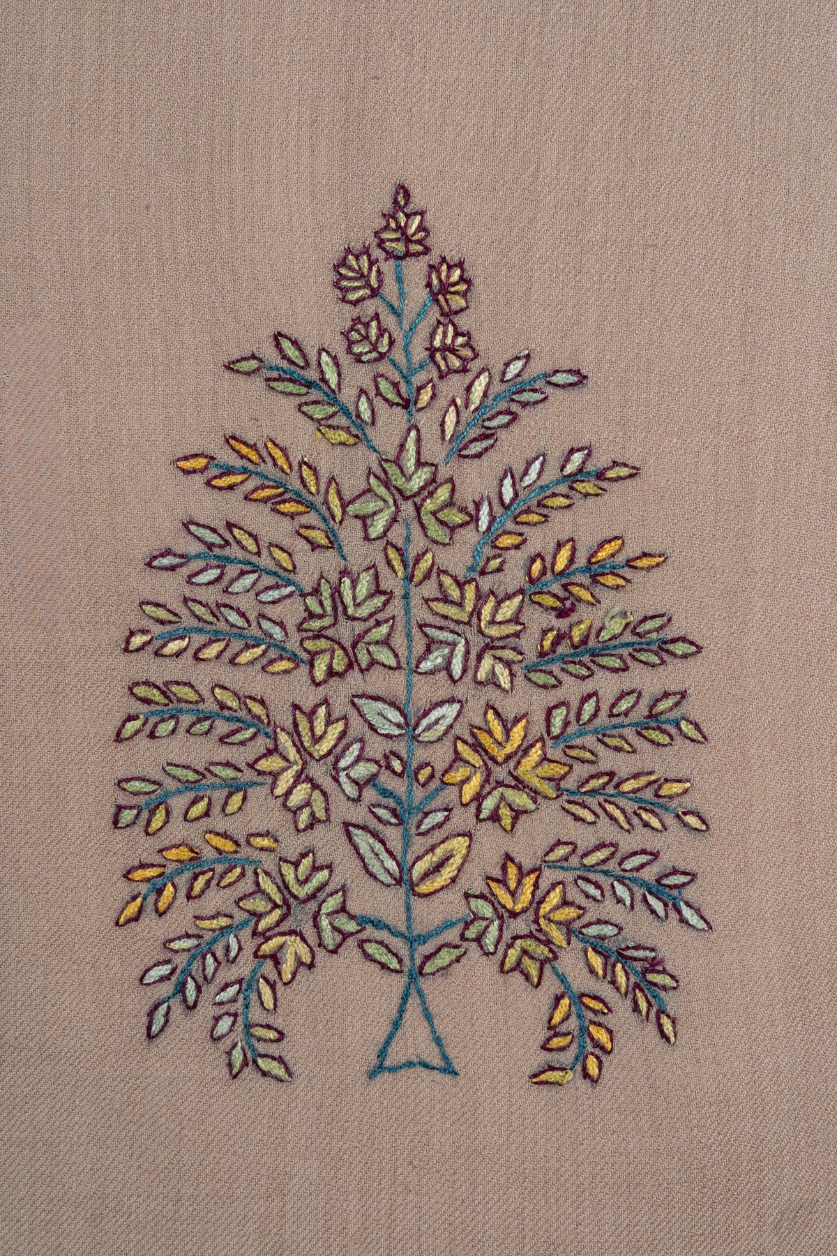 Sandstone Sozni Hand Embroidered Suit