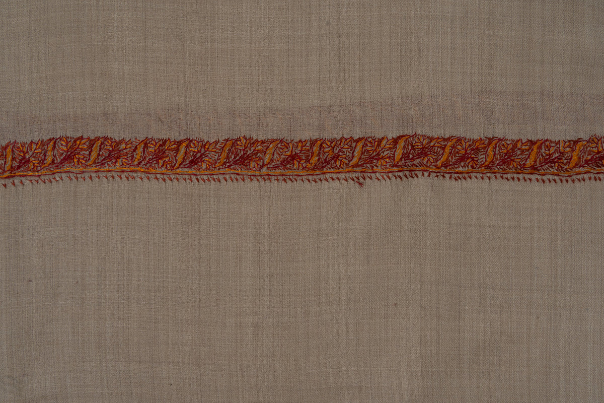 Desert Whisper — 2.5 Yards Sozni Hand-Embroidered Shawl