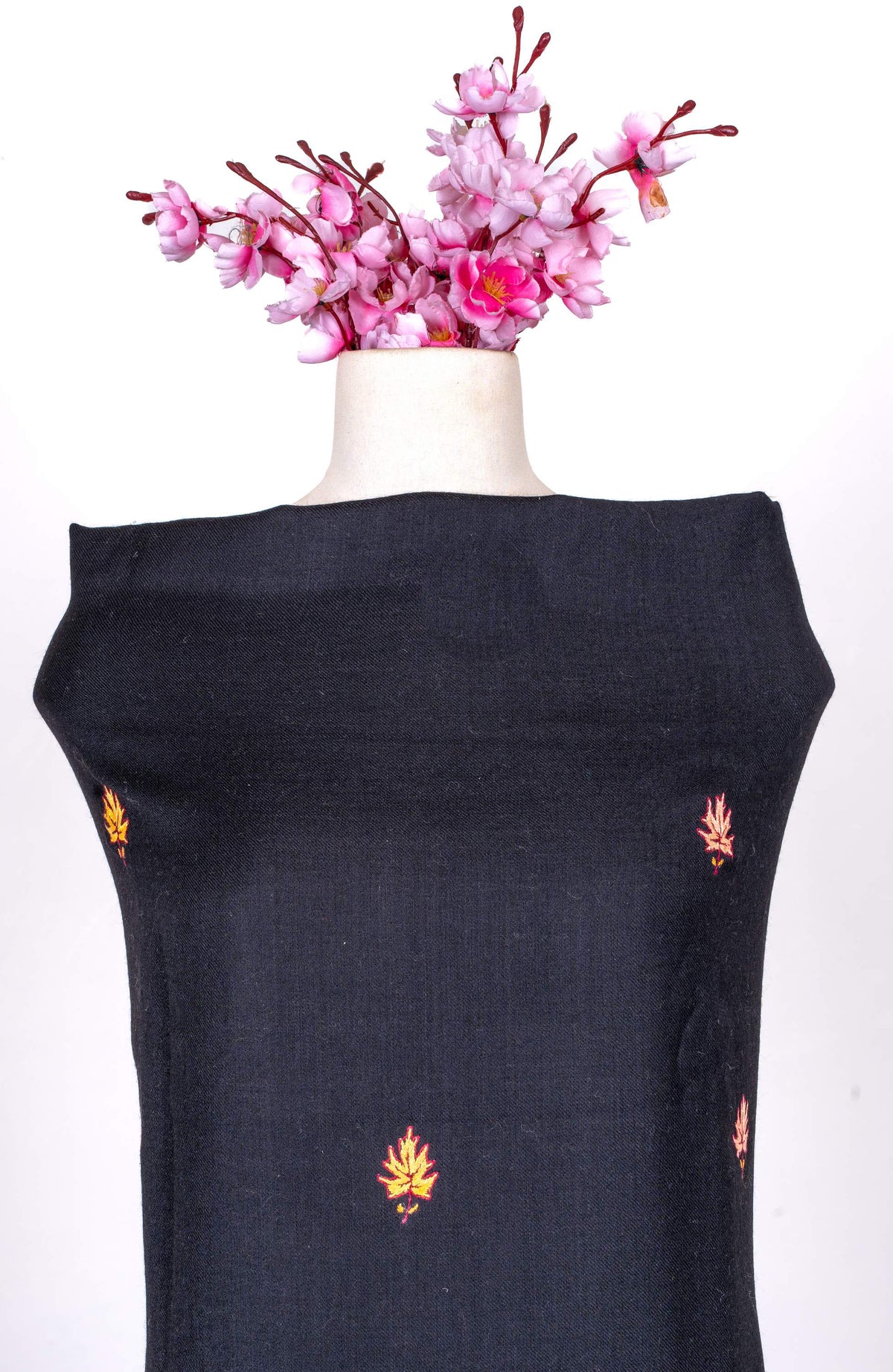 Charcoal Grace Sozni Hand Embroidered Suit in Fine merino wool