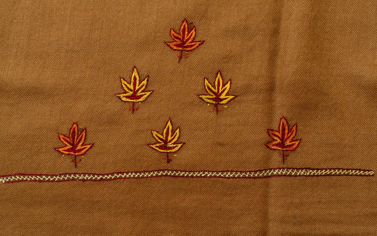 Earthstone Glow Sozni Hand Embroidered Suit in Fine merino wool
