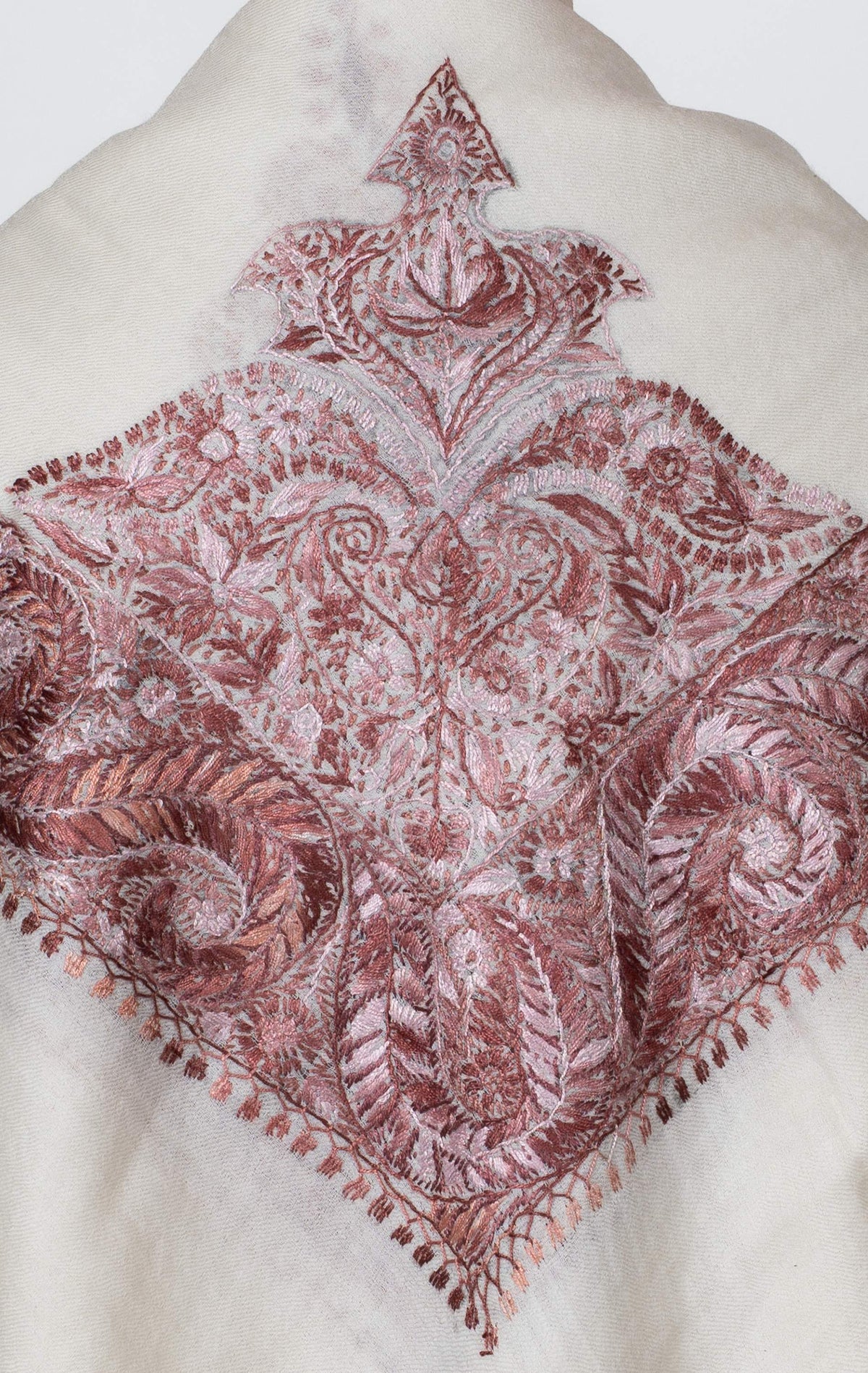 Oasis Blush Rumal 58 inches — Sozni Hand Embroidered
