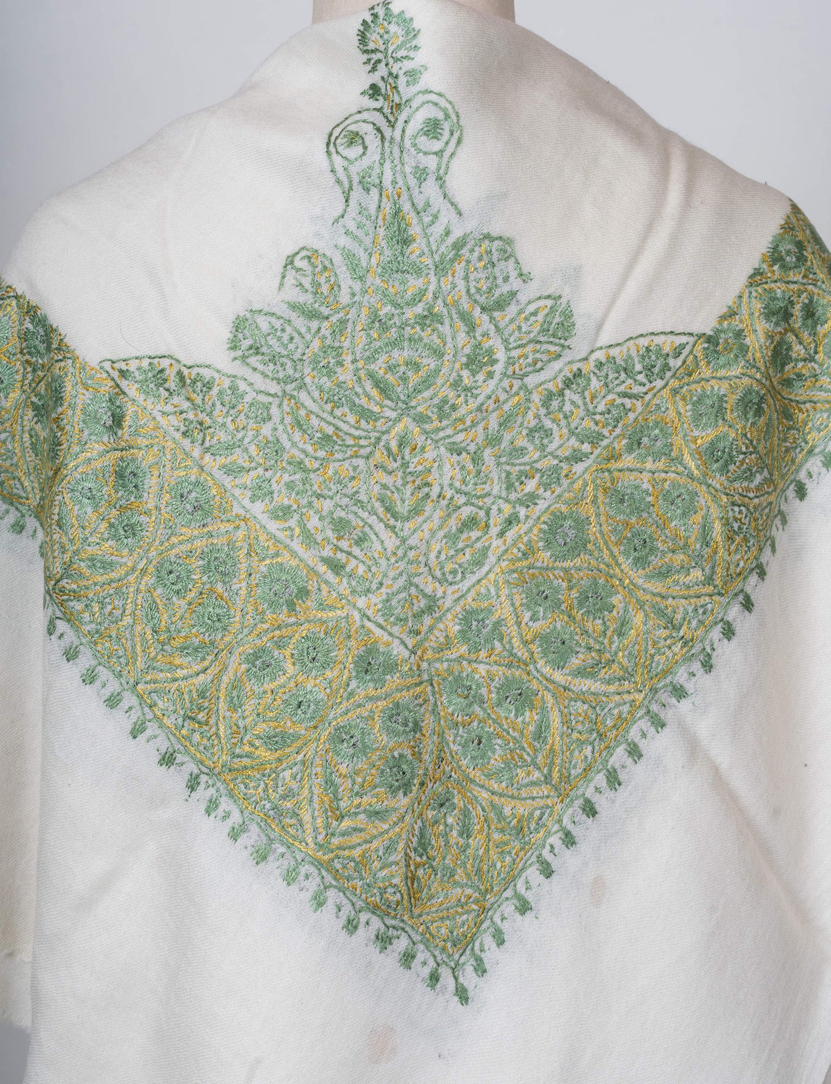 Meadow Gold Rumal 58 inches — Sozni Hand Embroidered