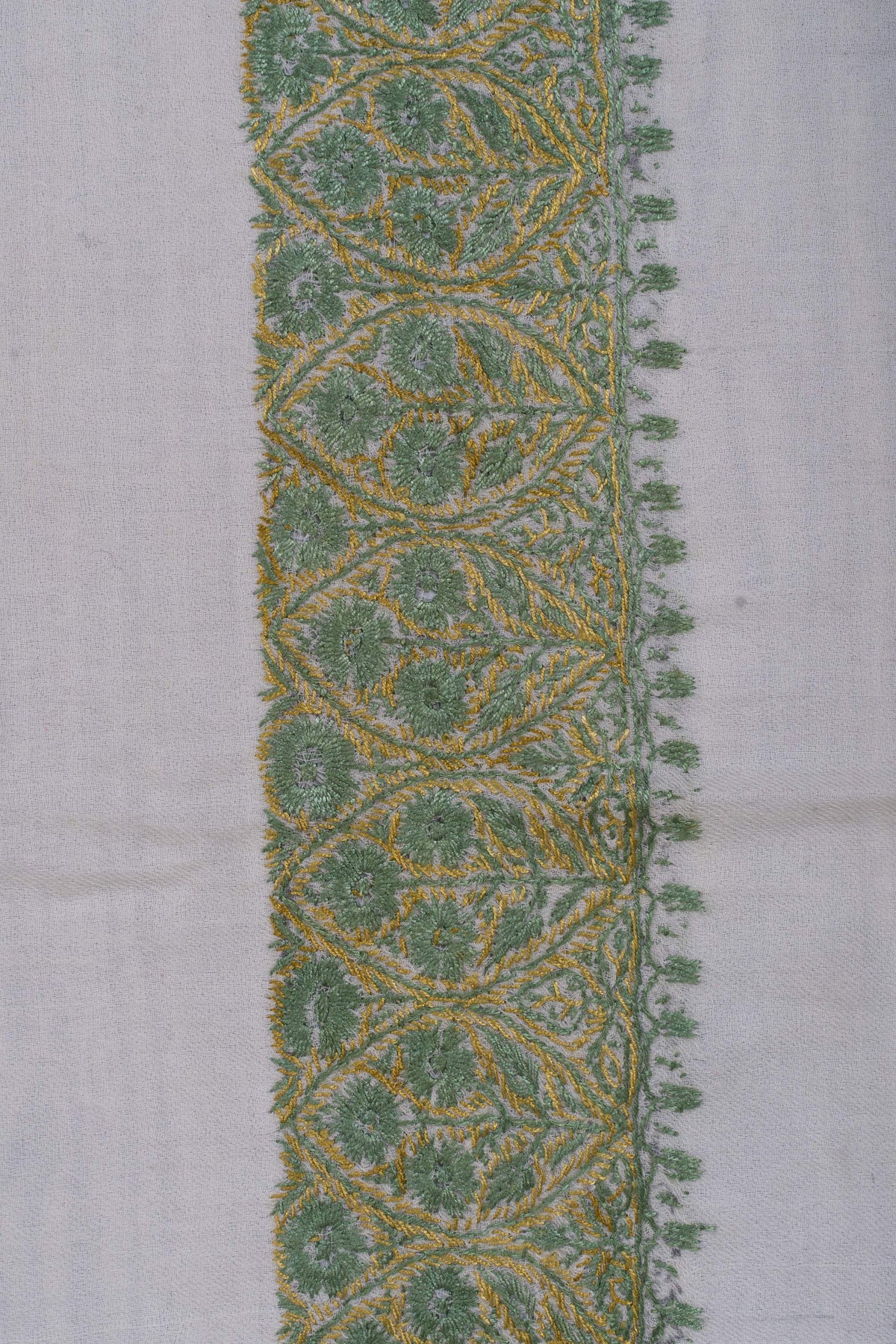 Meadow Gold Rumal 58 inches — Sozni Hand Embroidered
