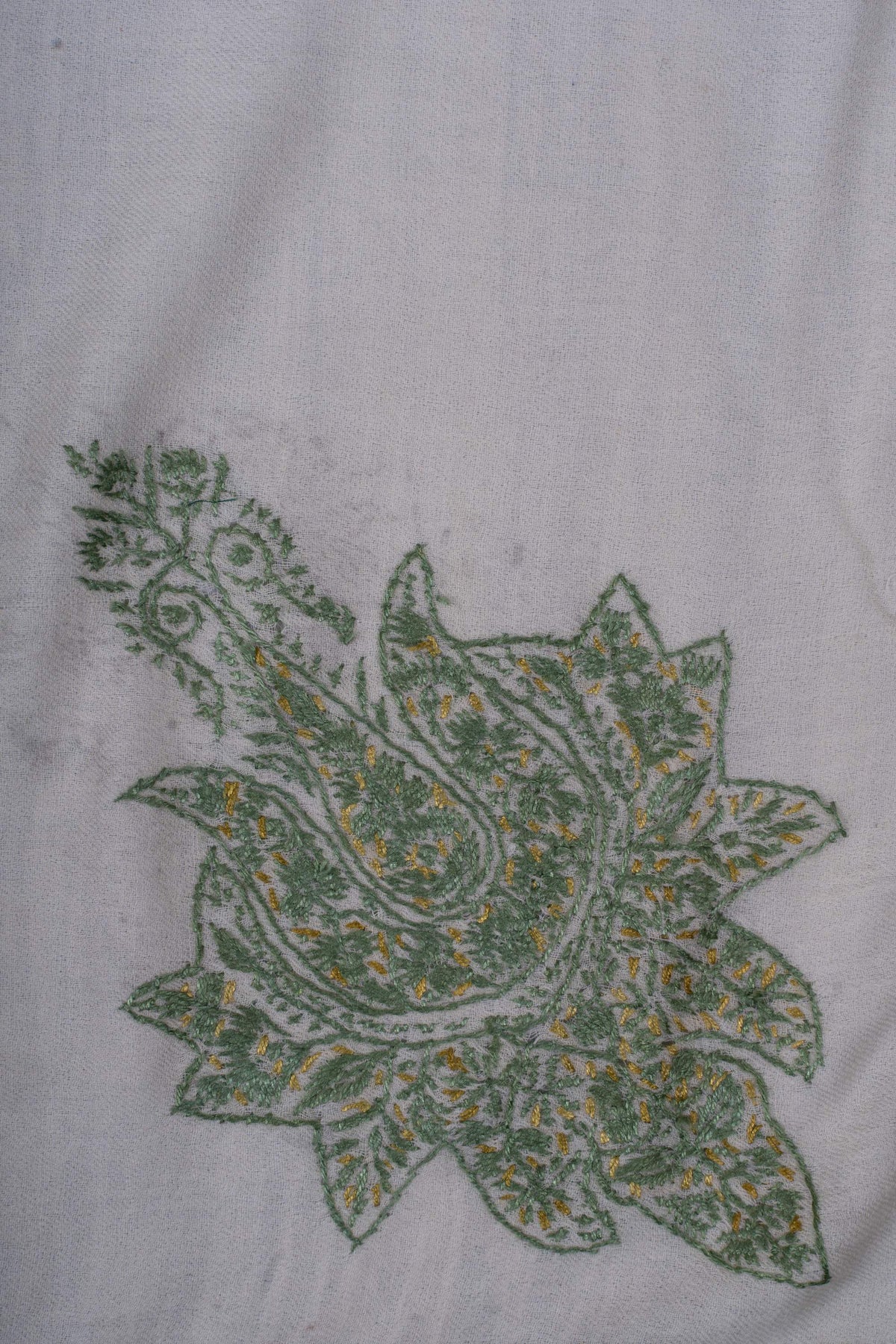 Meadow Gold Rumal 58 inches — Sozni Hand Embroidered